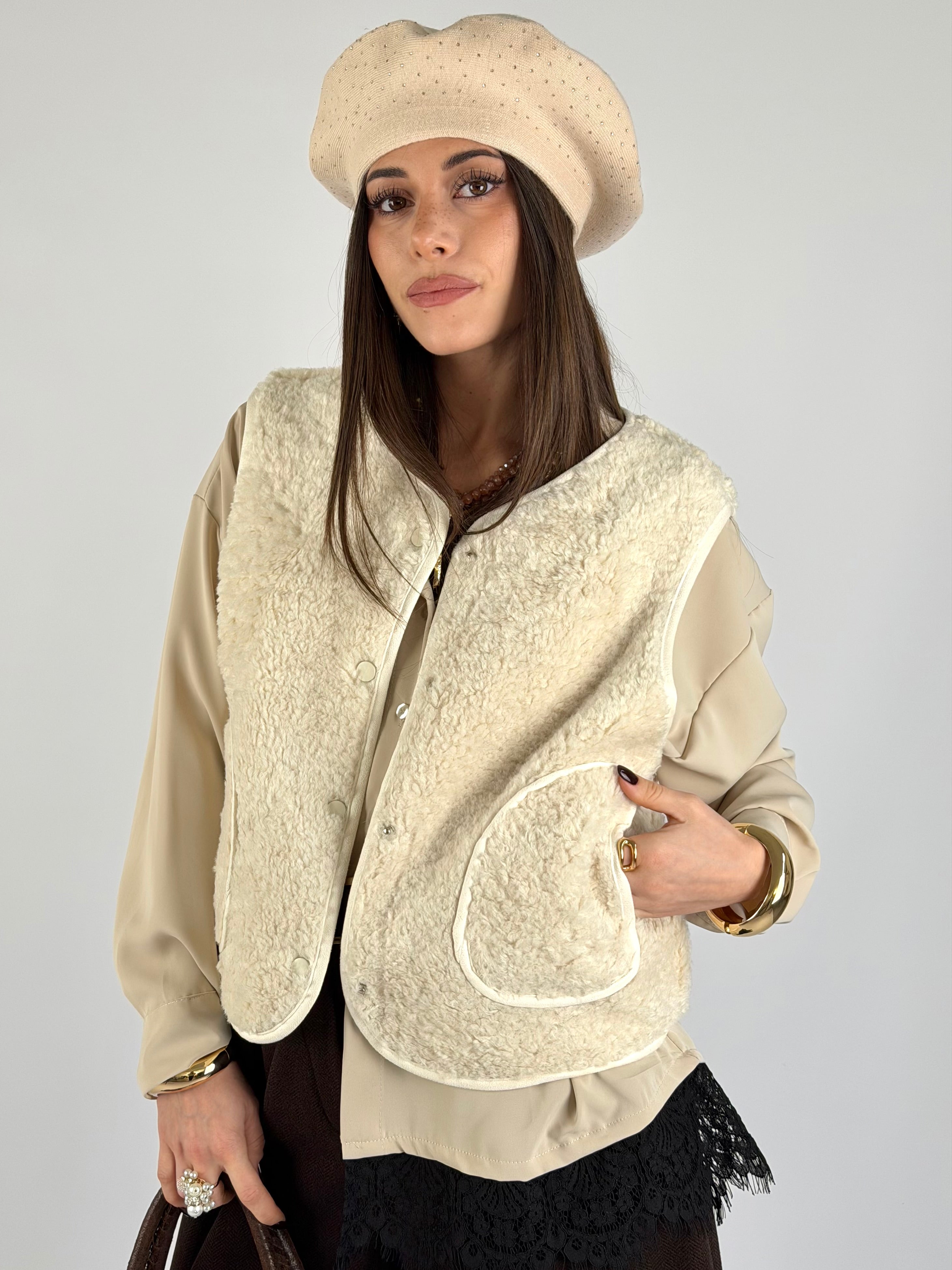 Gilet Cecy beige