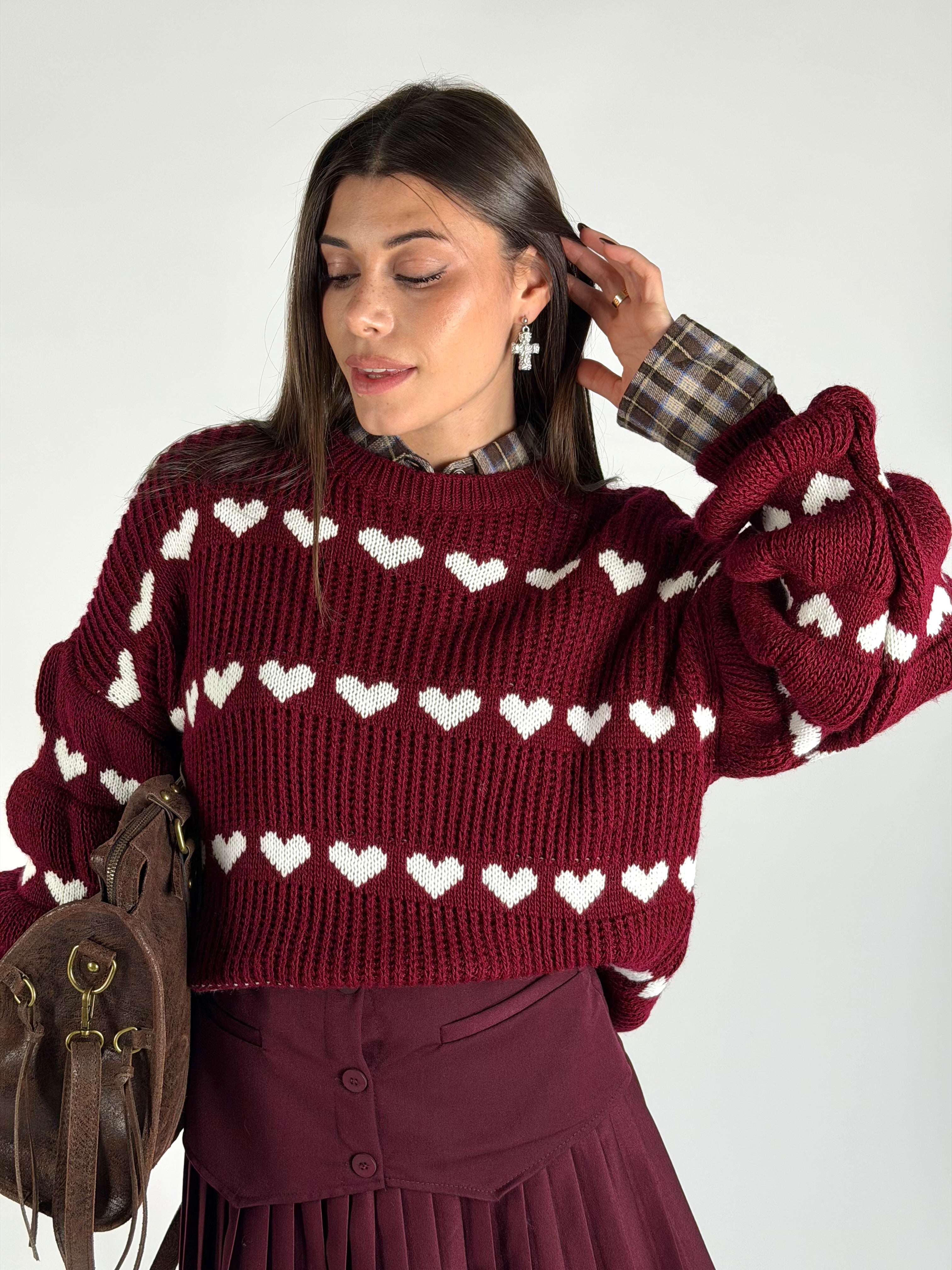 Maglia love bordeaux