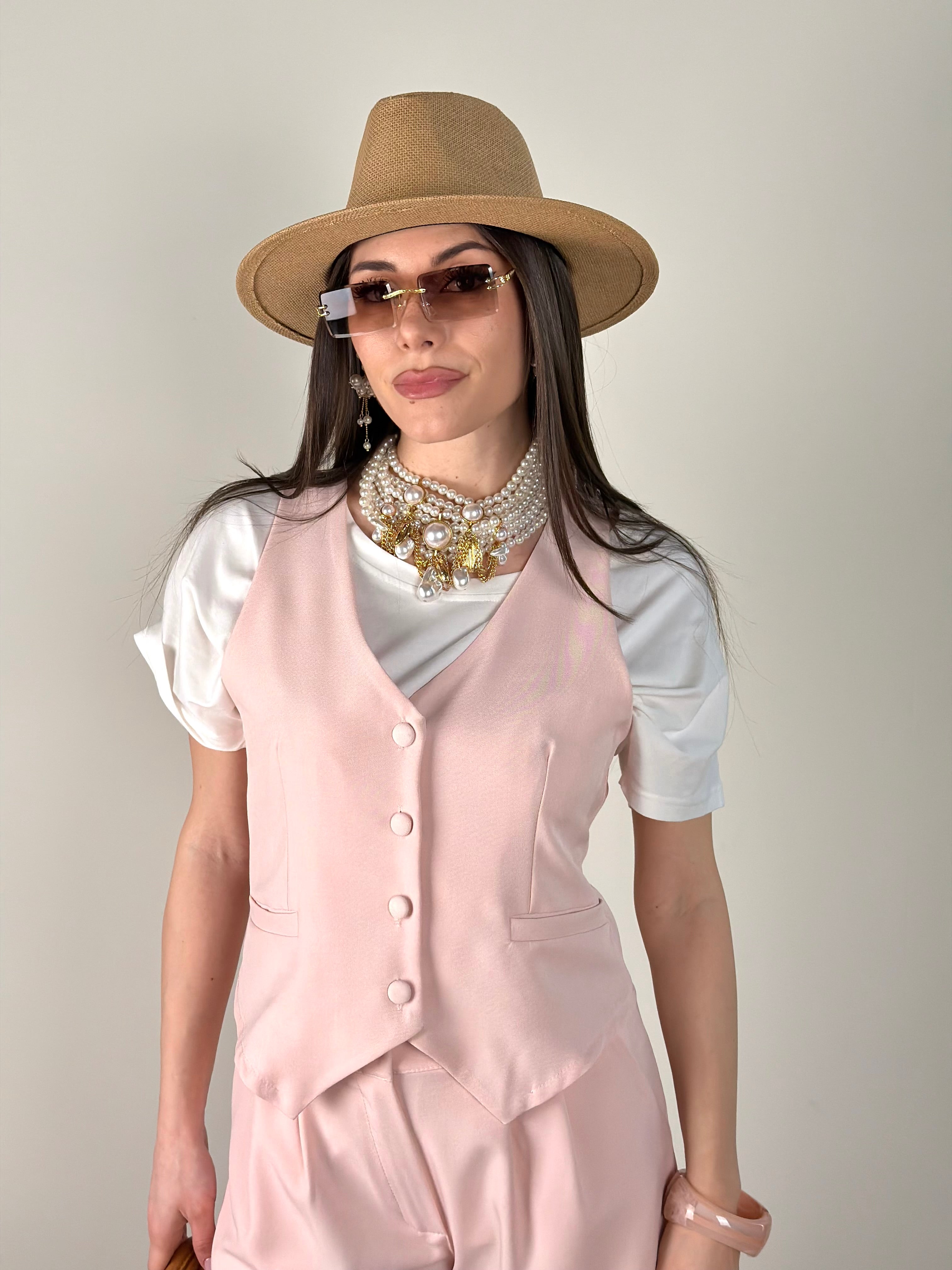 Gilet Luxe rosa