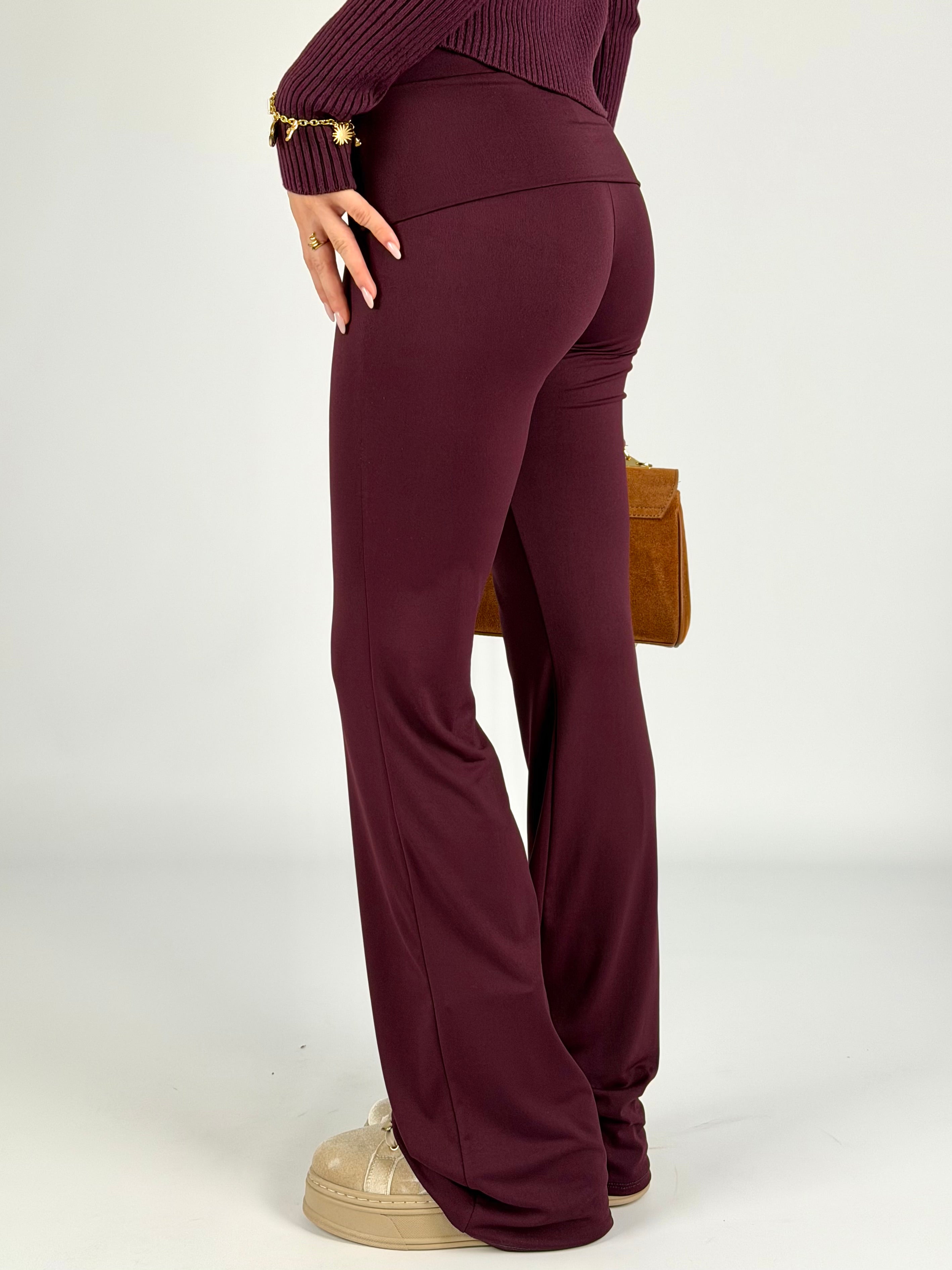 Pantalone Romance bordeaux