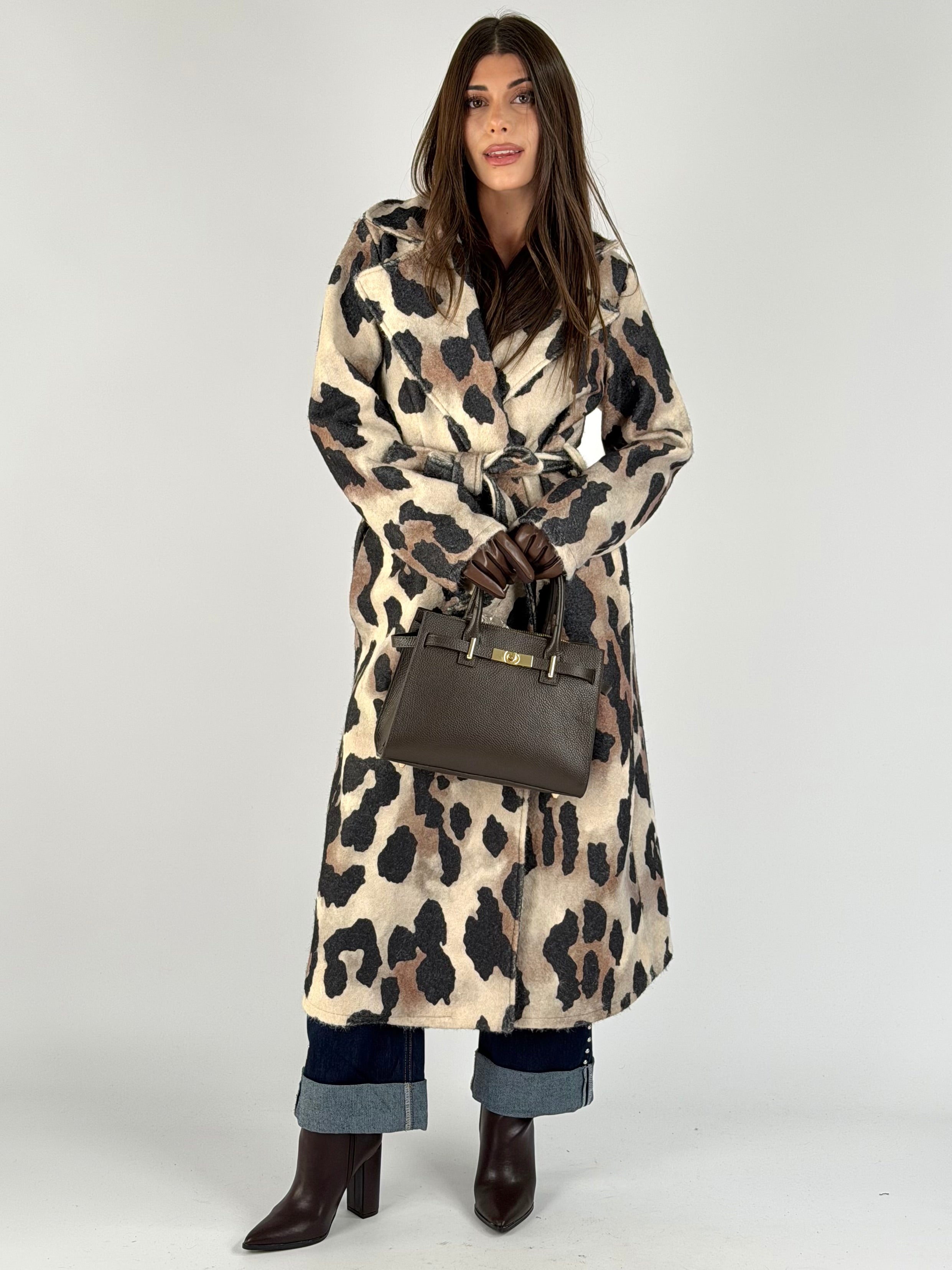 Cappotto Animalier beige