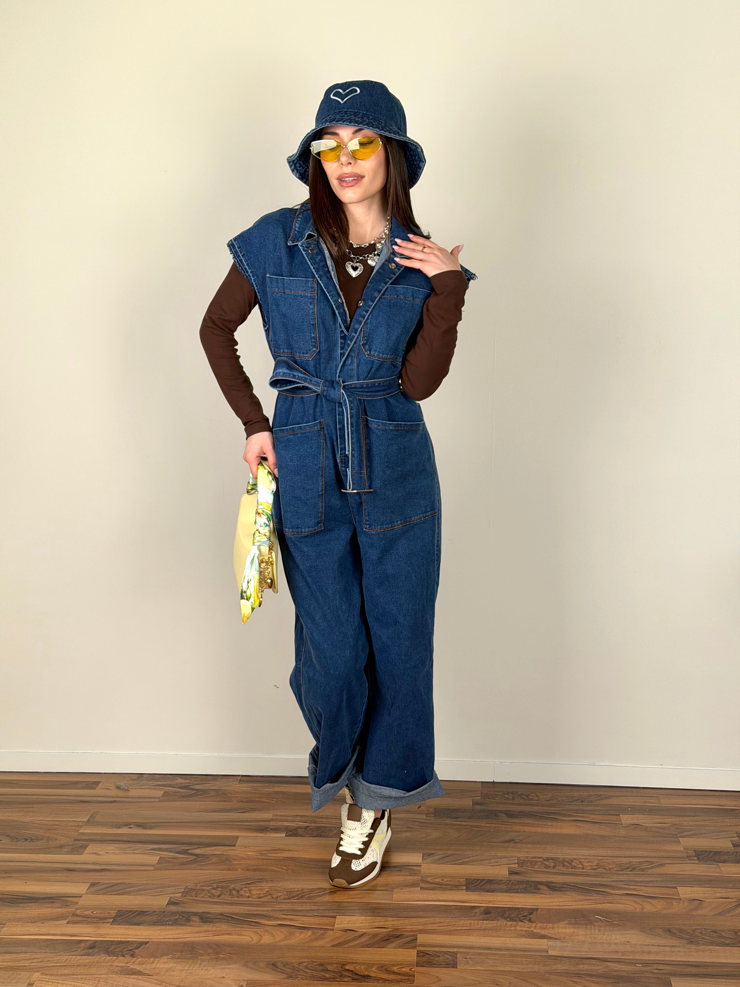 Maxi tuta denim
