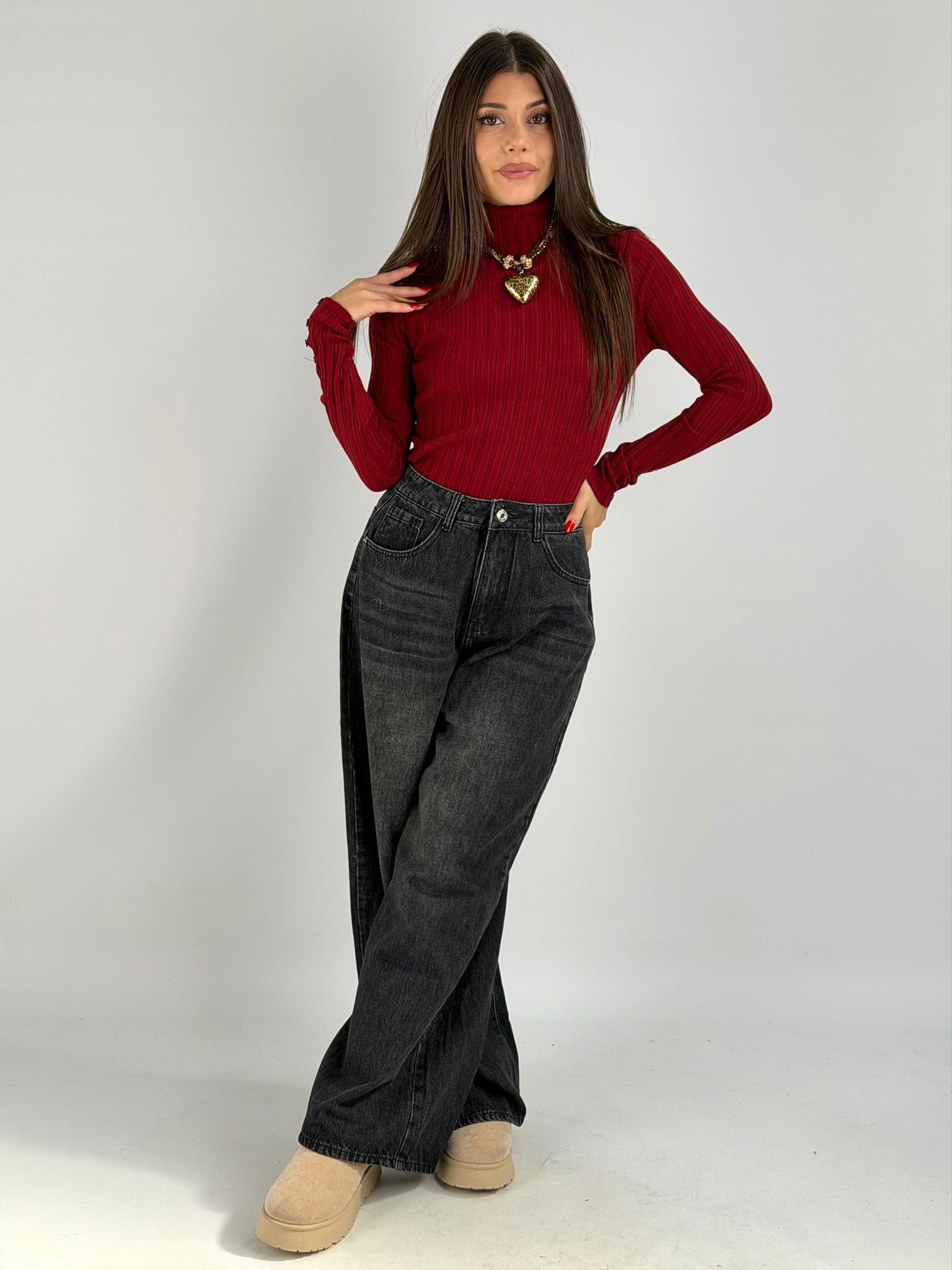 Maglia Loris bordeaux