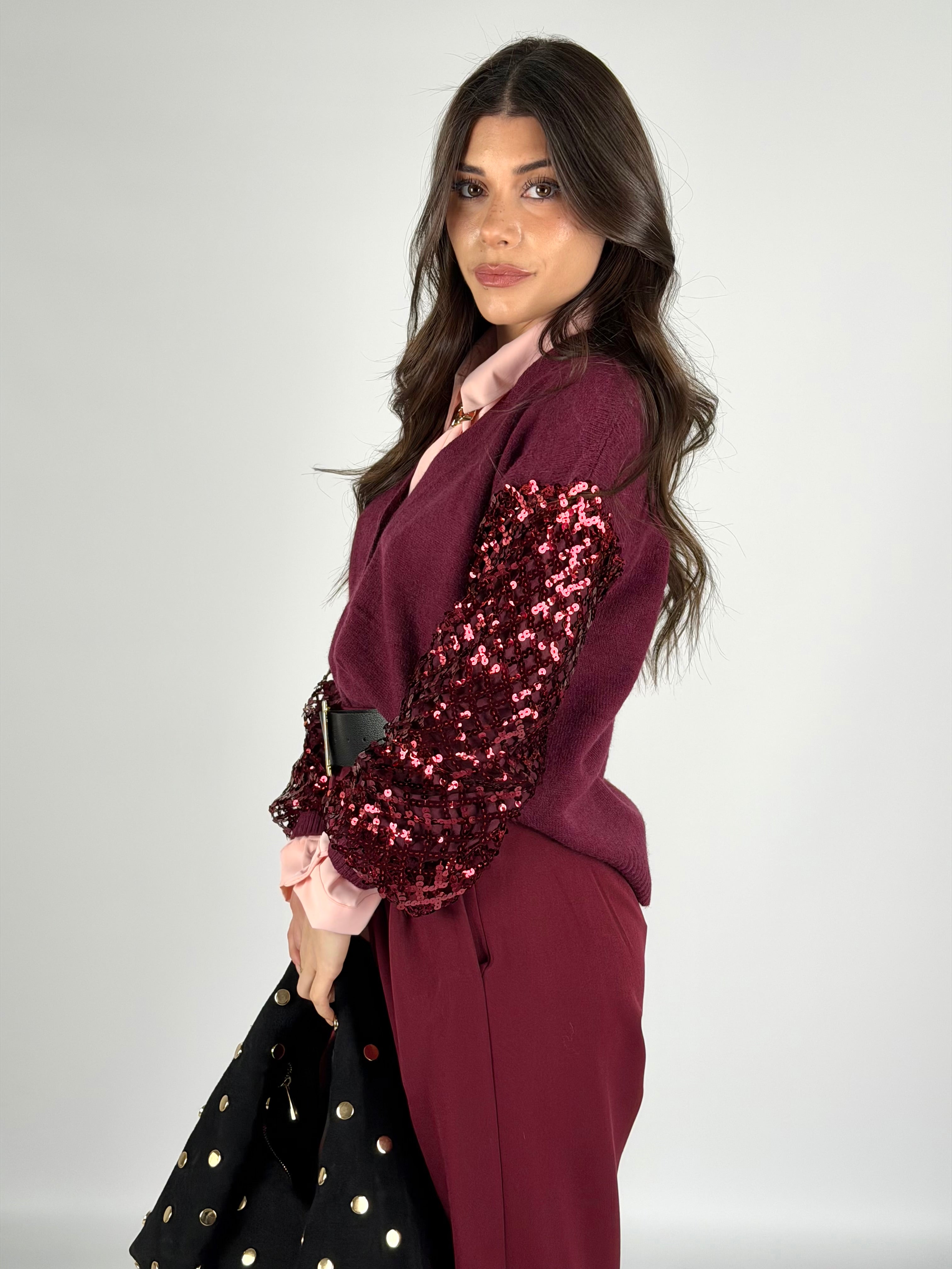 Maglia Brenda bordeaux