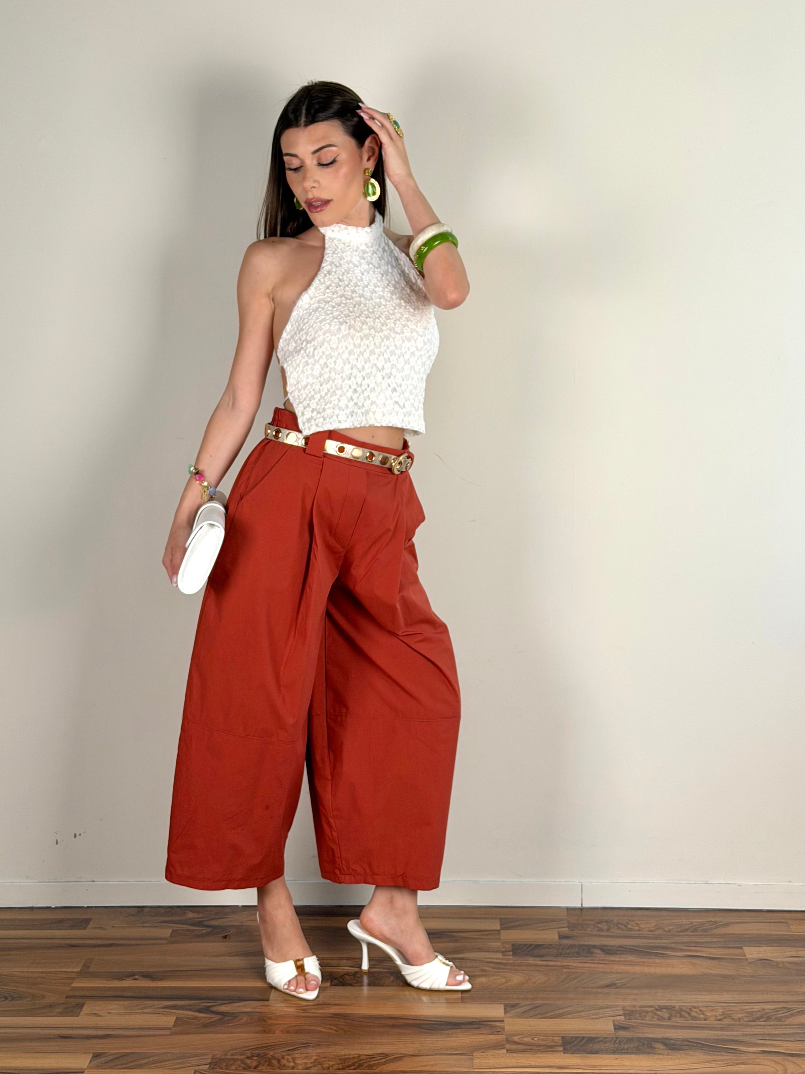 Top Lumi bianco