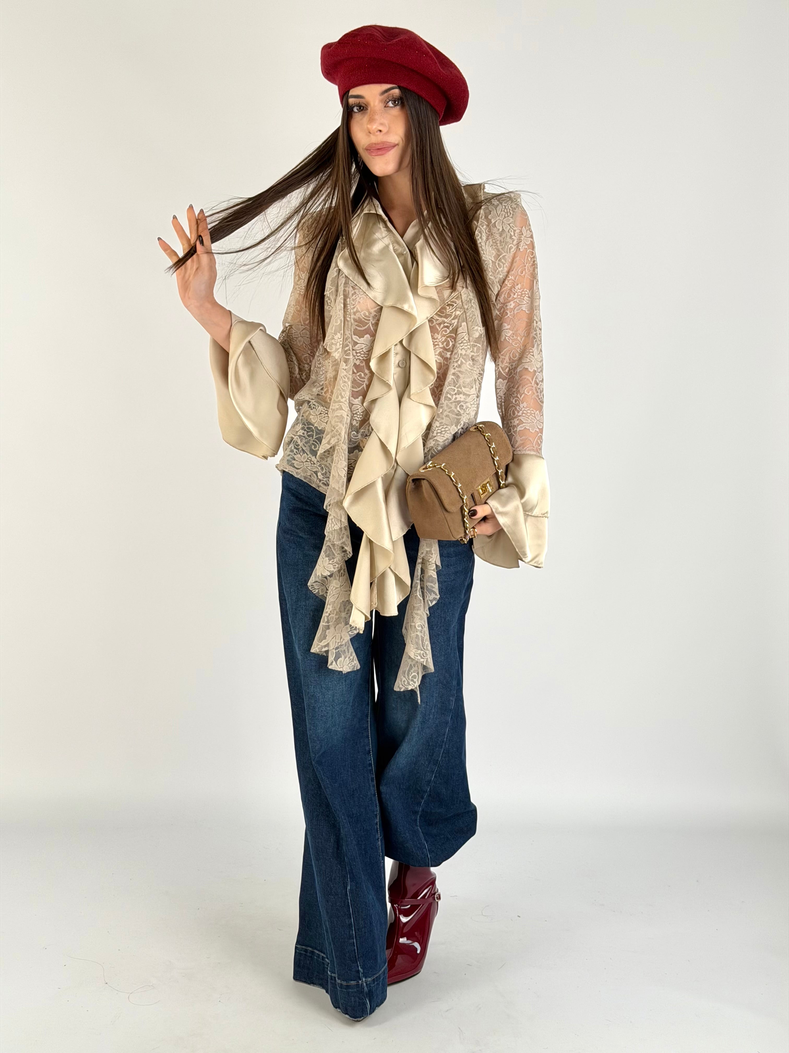 Camicia Marilú beige