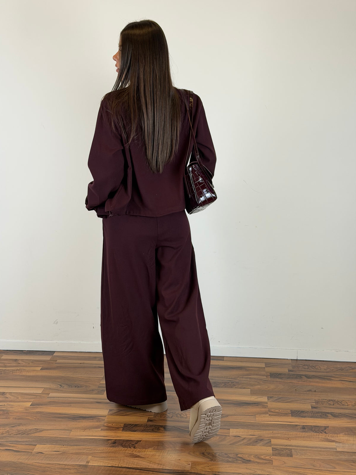 Pantalone Fluid bordeaux