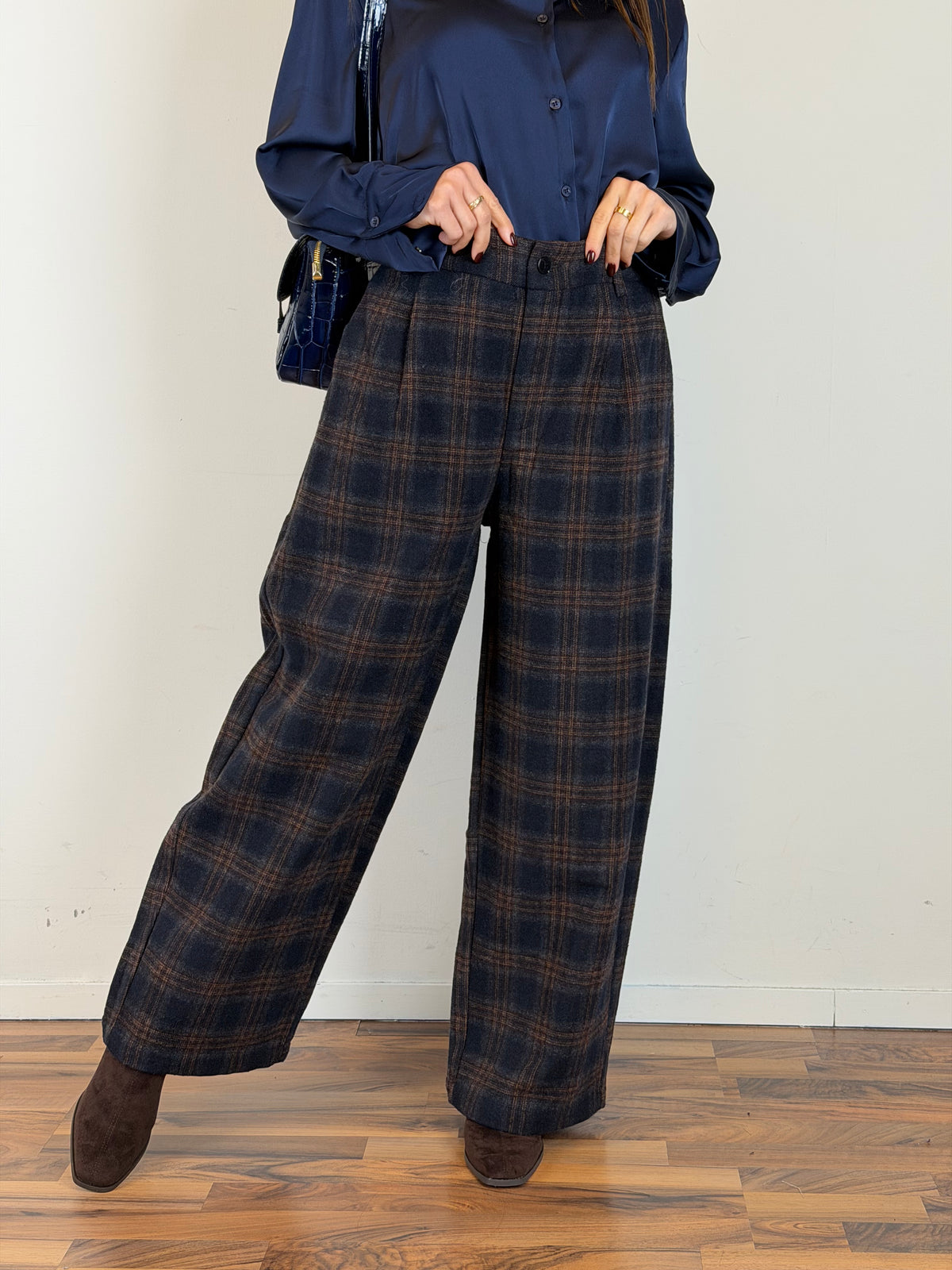 Pantalone Tartan blu