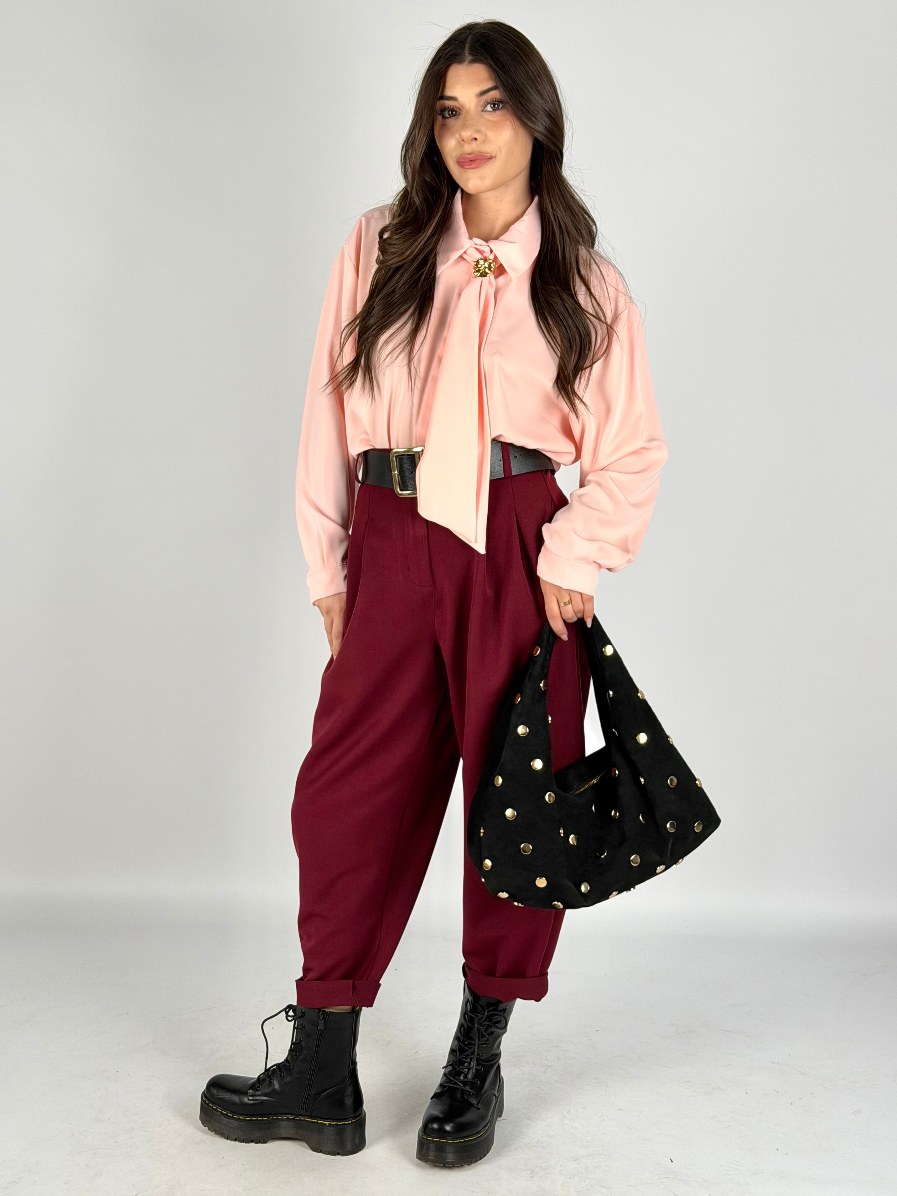 Pantalone Brenda bordeaux
