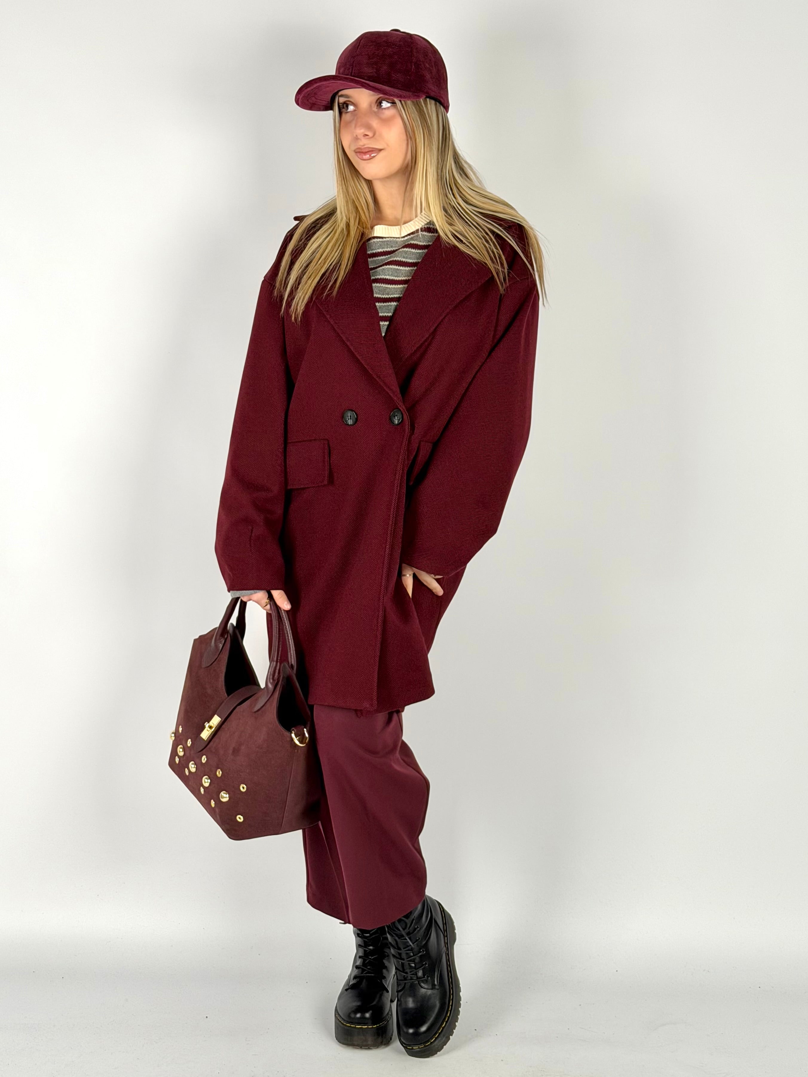 Cappotto Cloud Bordeaux