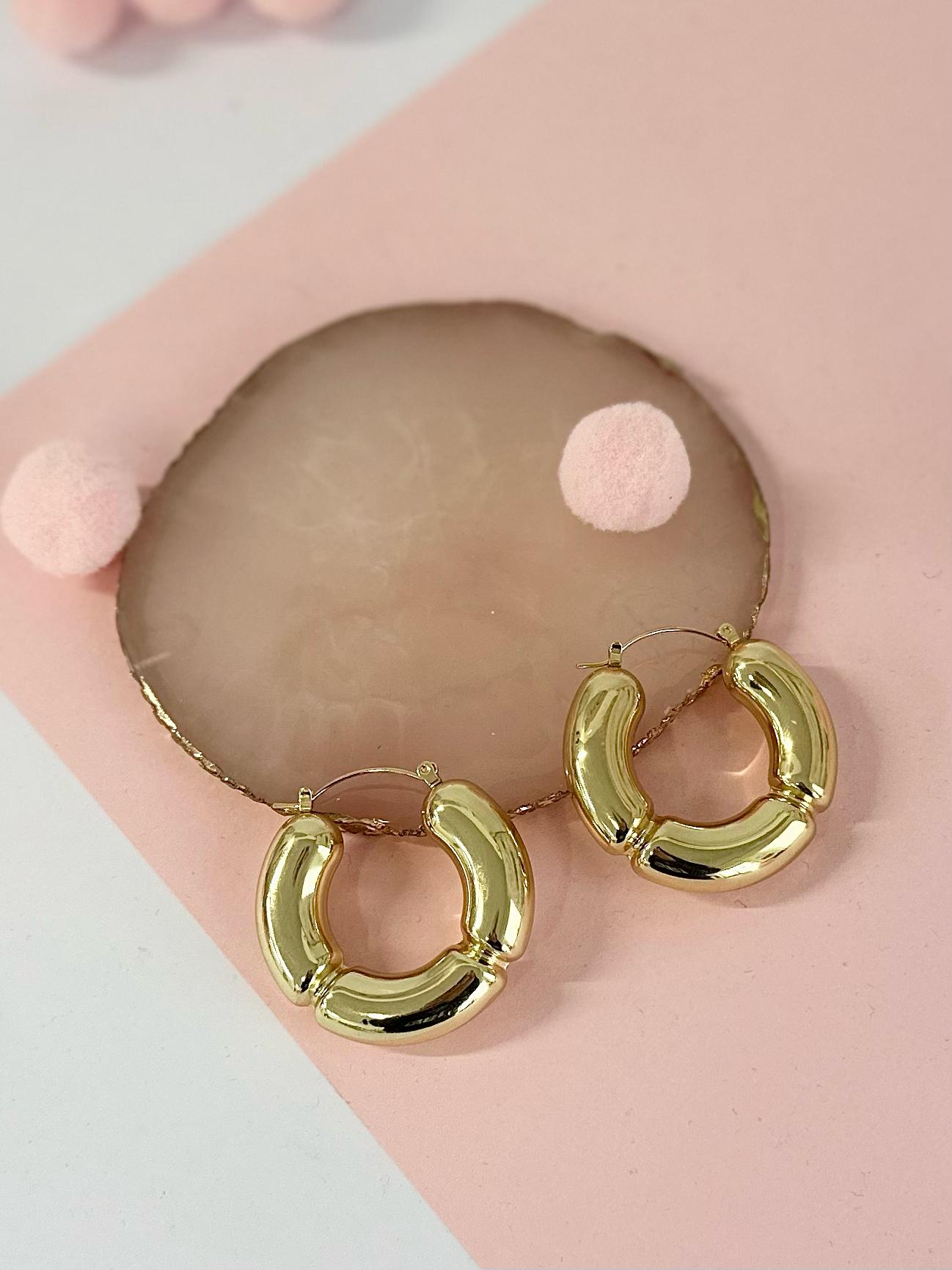 Maxi orecchini cerchio bold Ylenia