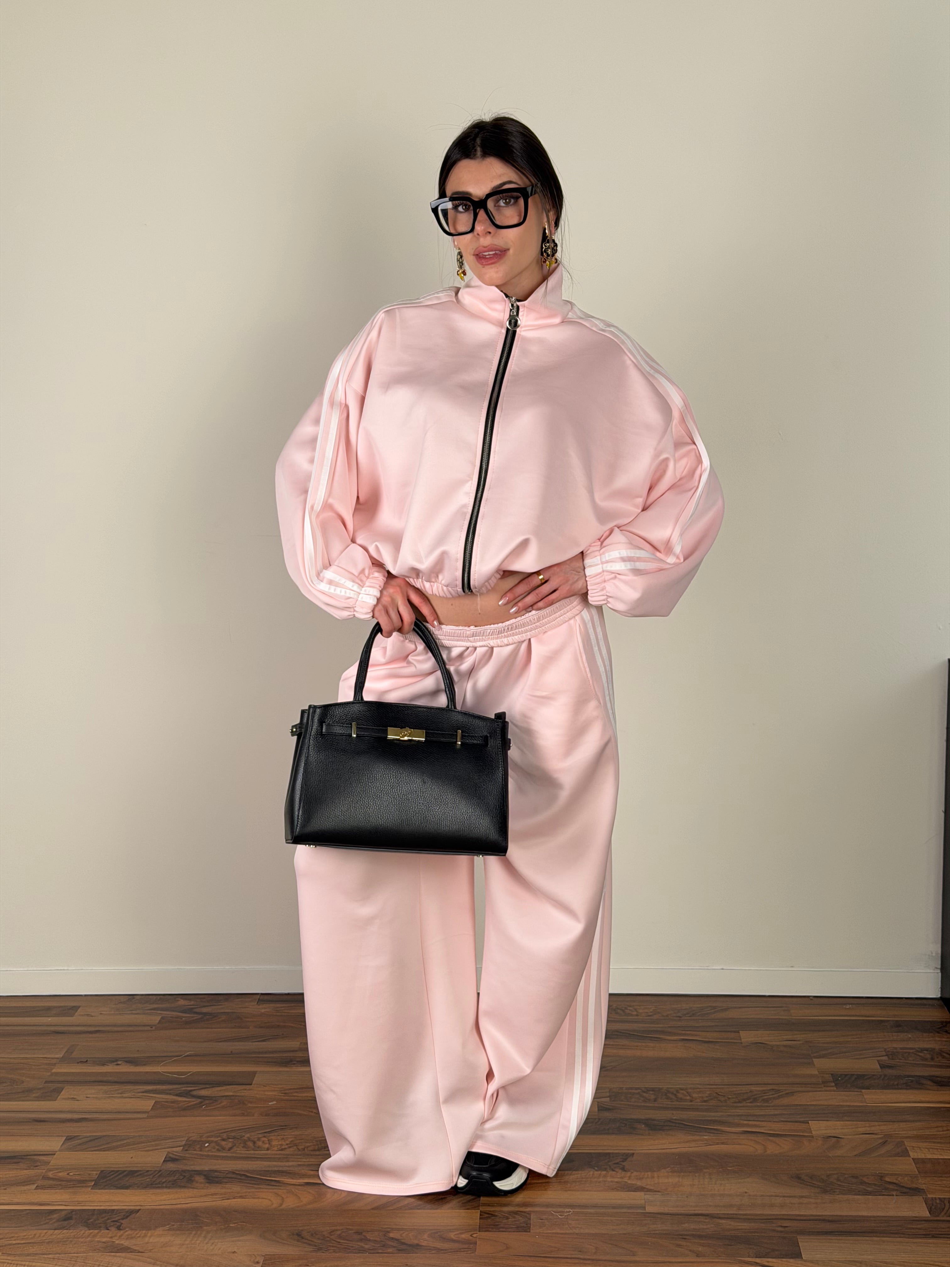 Felpa tuta Calliope rosa