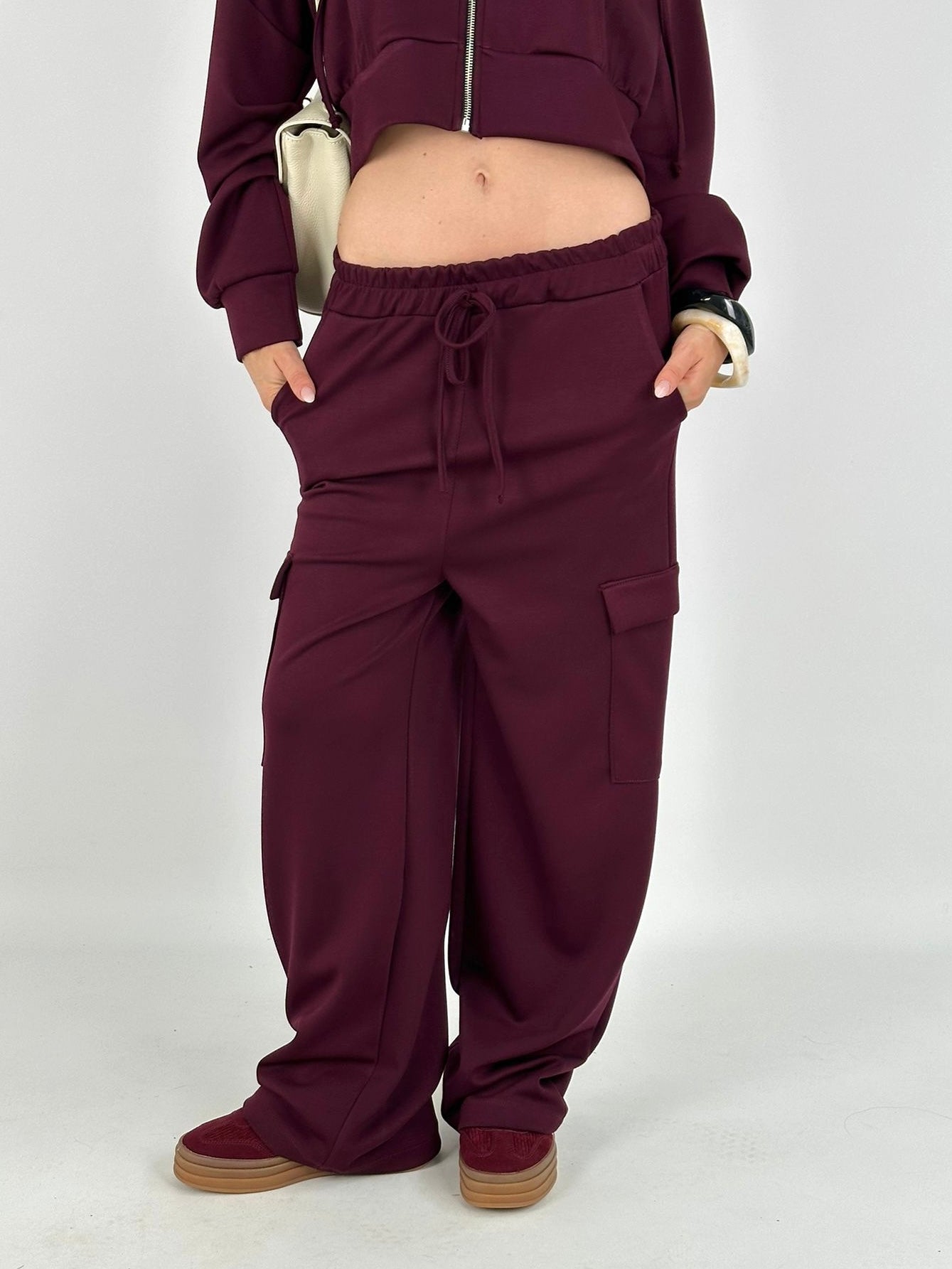 Tuta sportiva Saida bordeaux