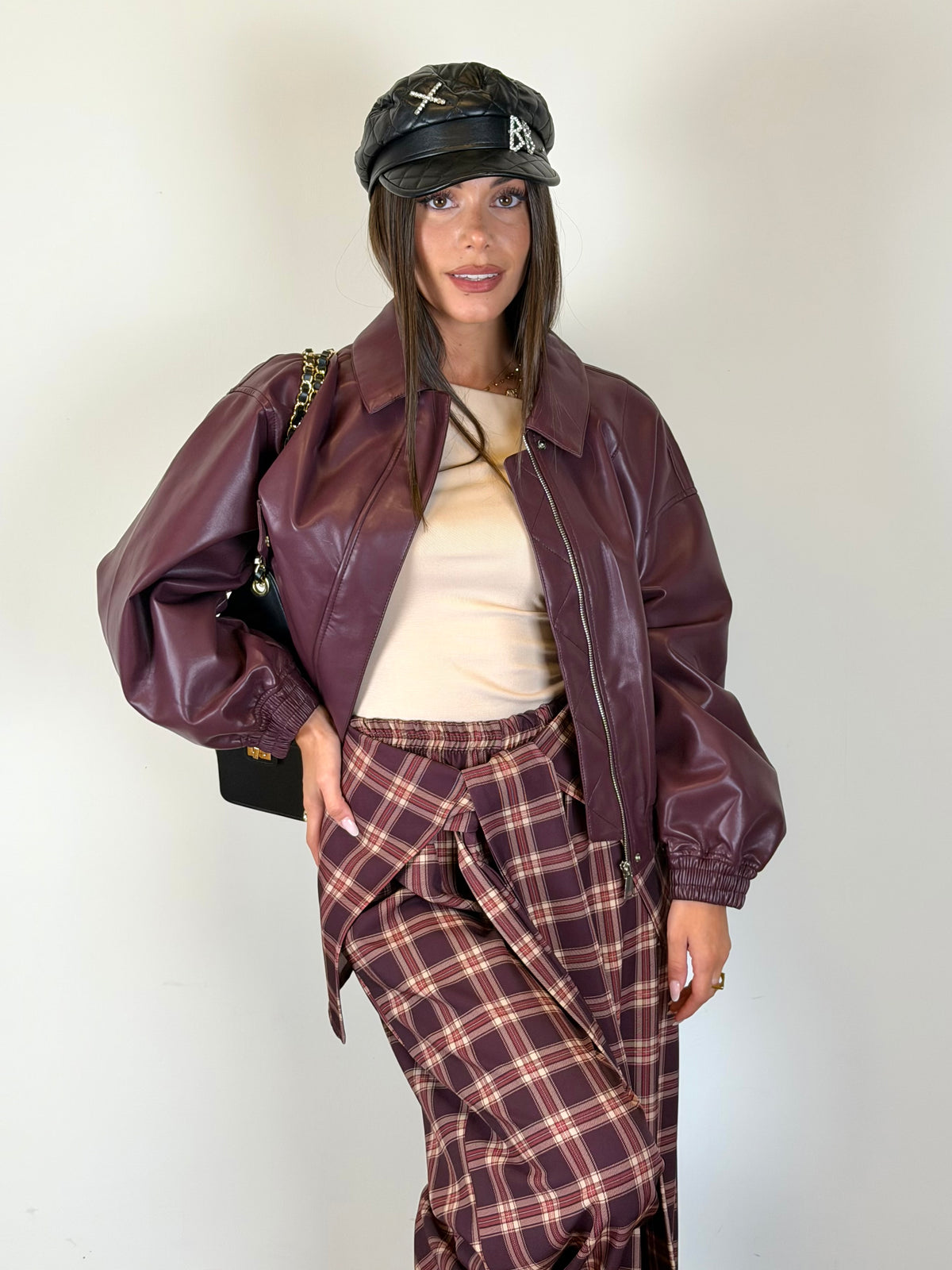 Bomber PREMIUM Label bordeaux