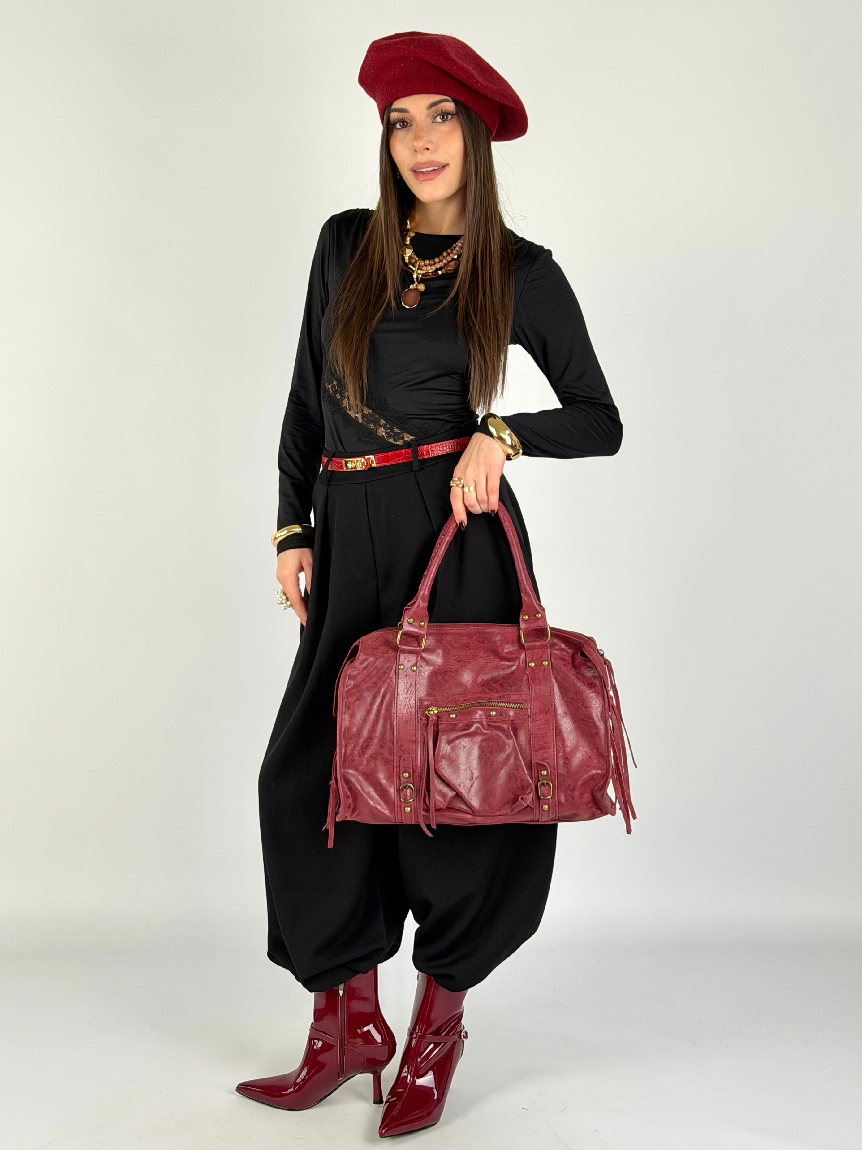 Pantalone Flora nero