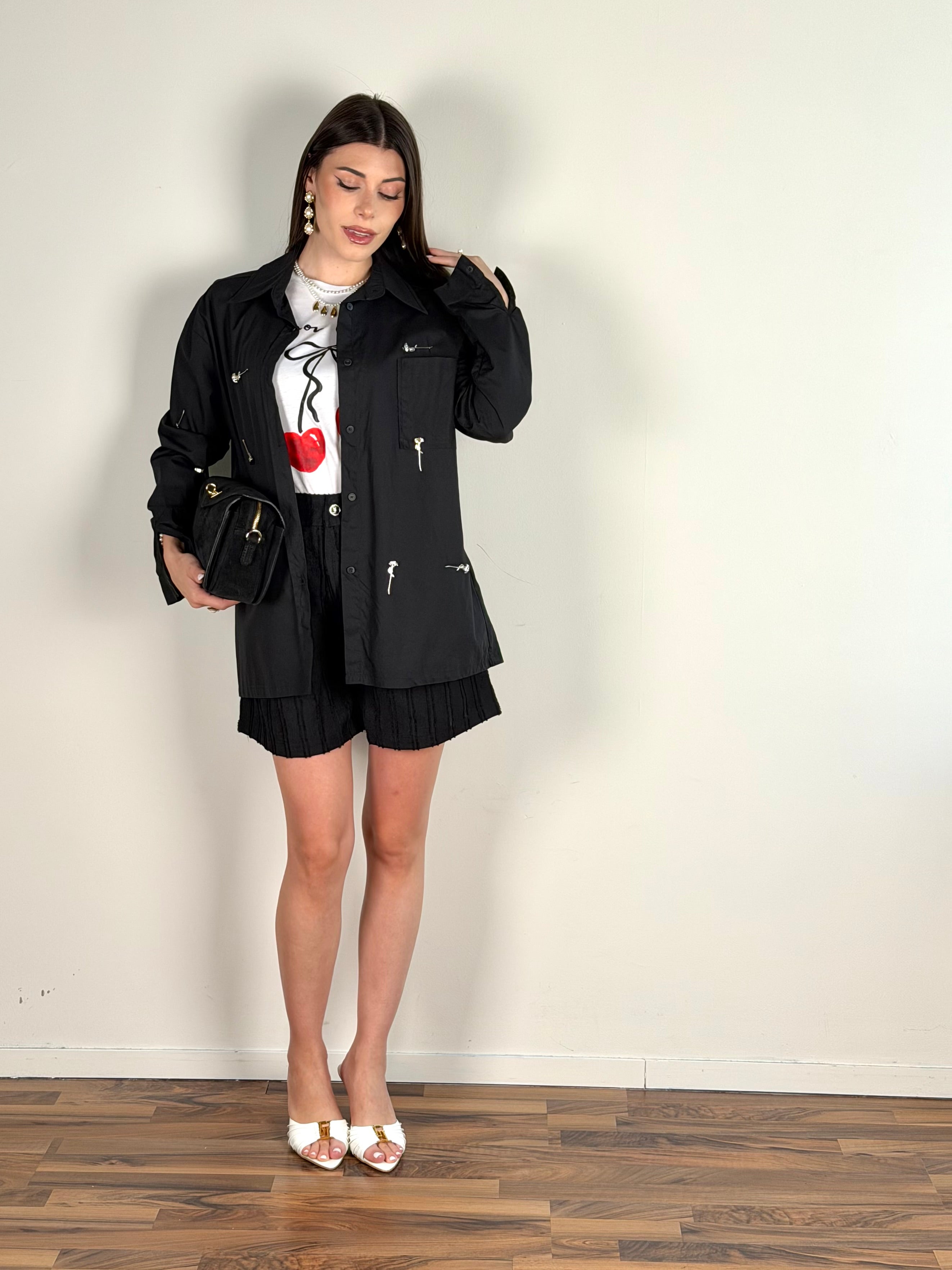 Camicia Mon Chèrie nera