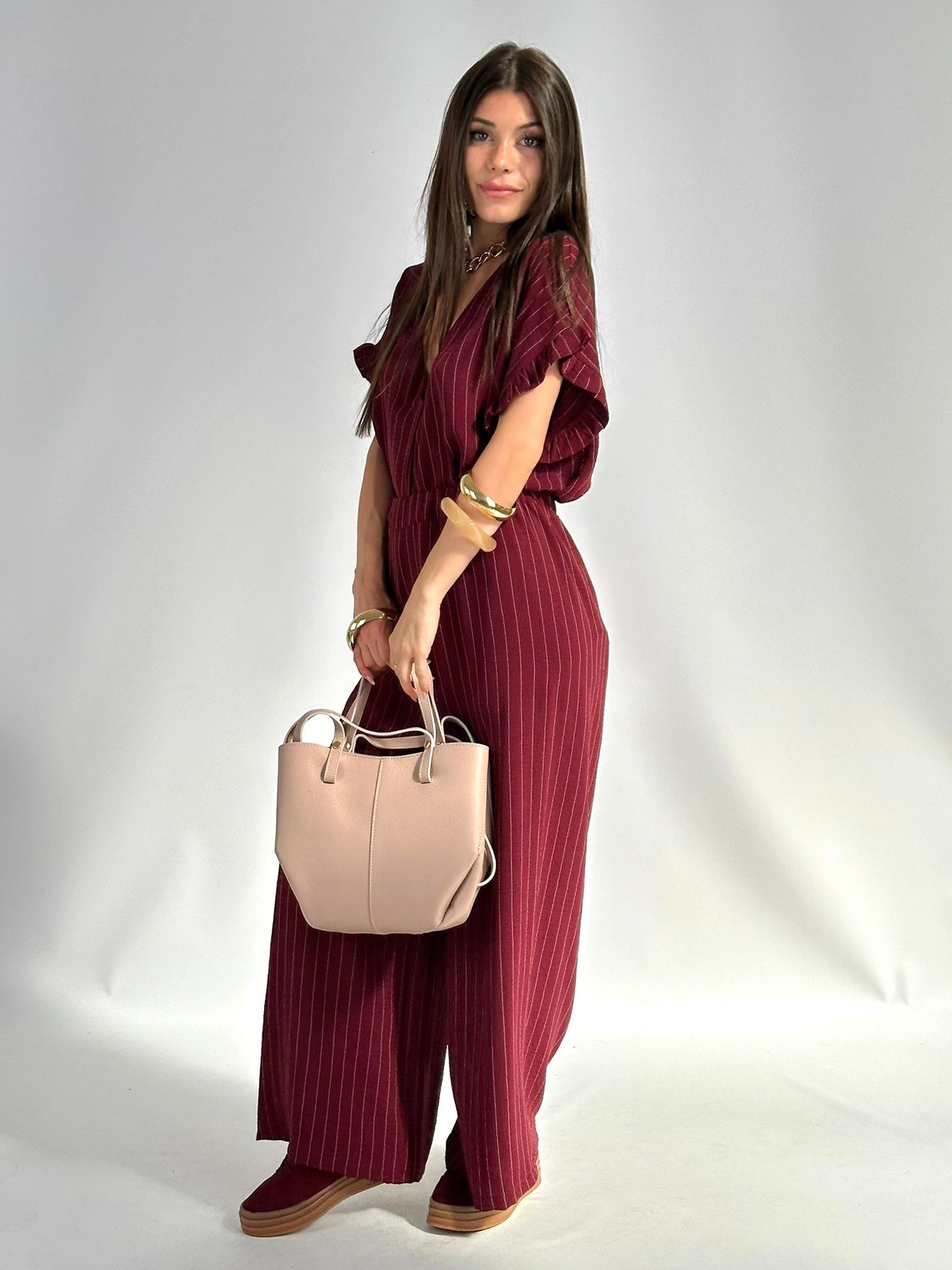 Completo Samantha bordeaux