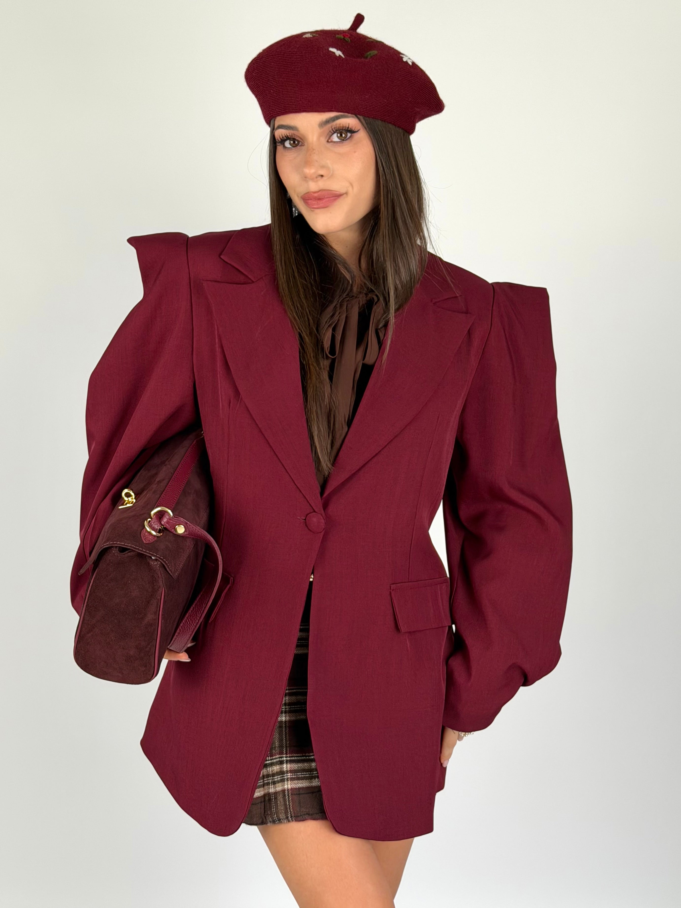Giacca Linda bordeaux