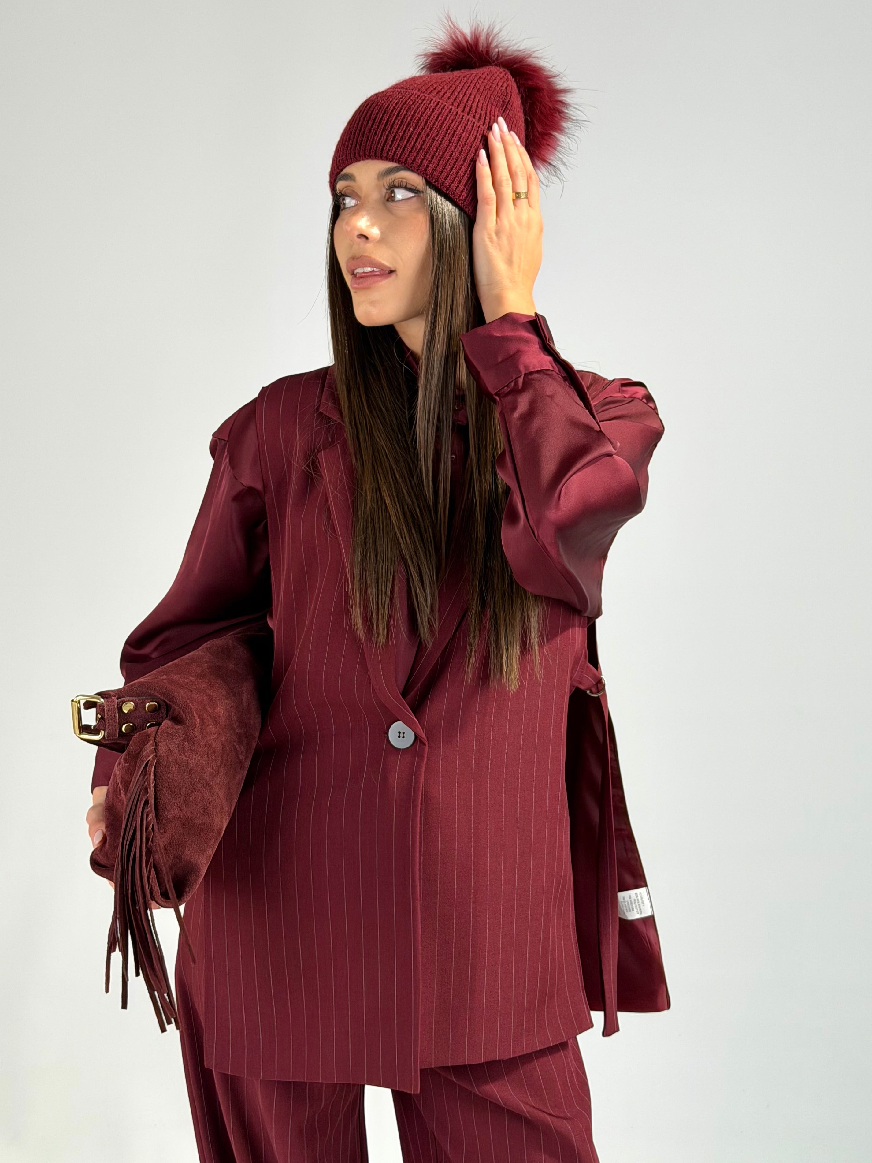 Gilet completo Gloria bordeaux