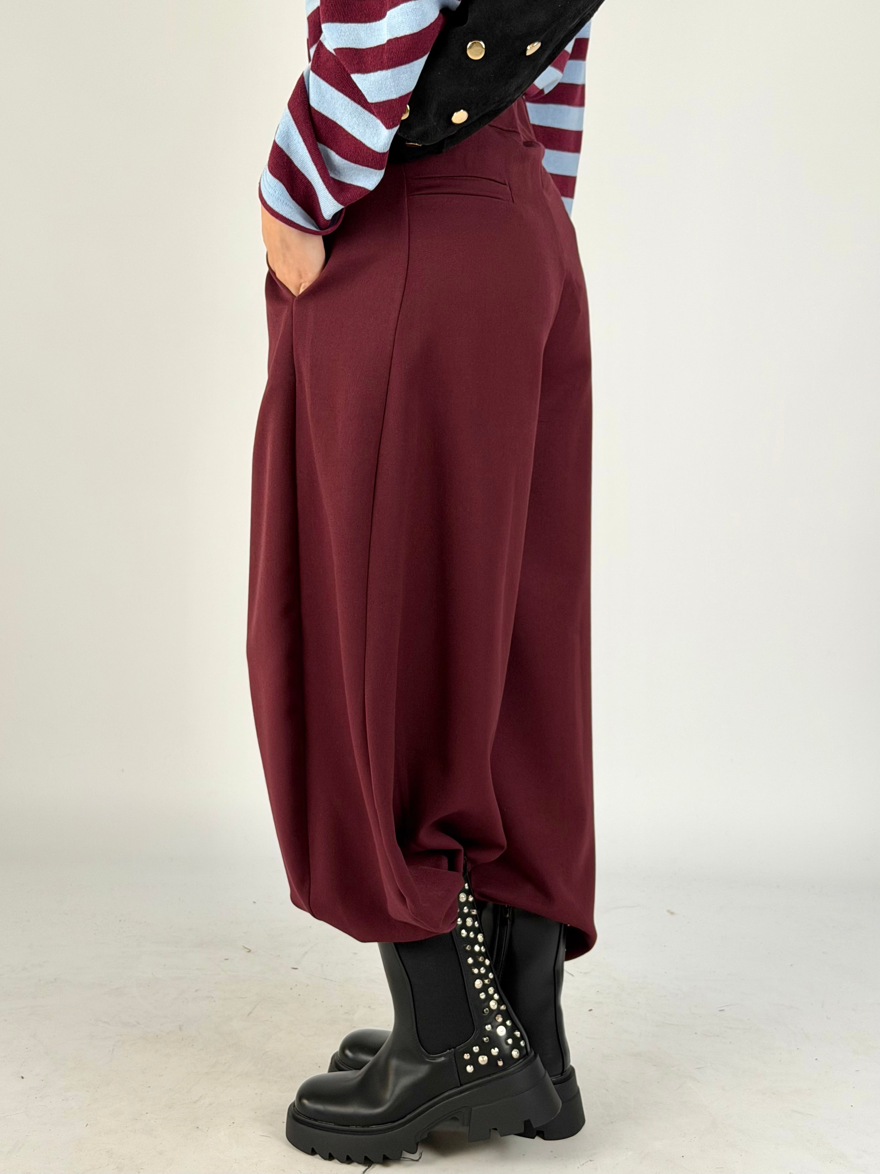 Pantalone parigina bordeaux