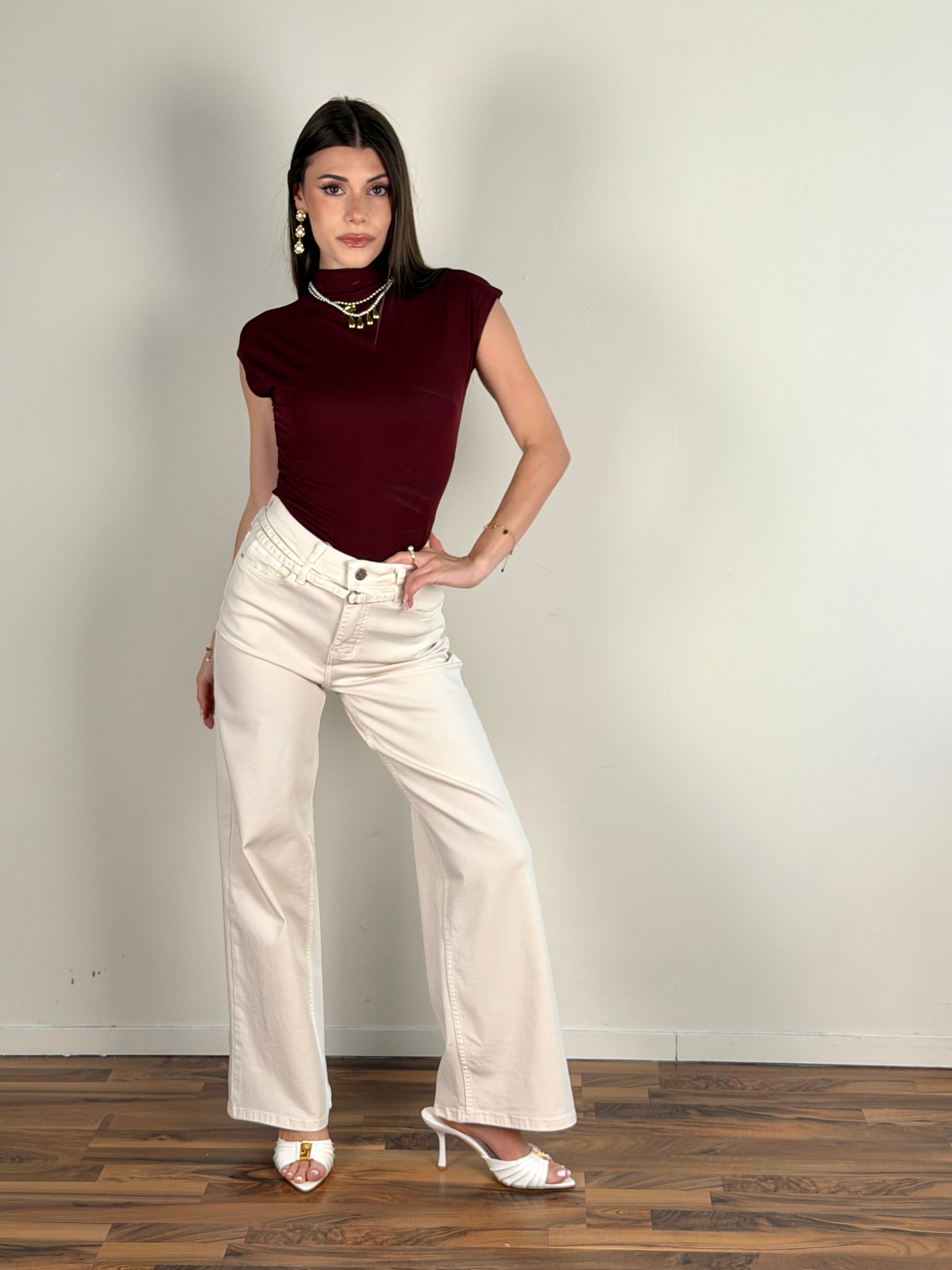 Maglia Prisma bordeaux