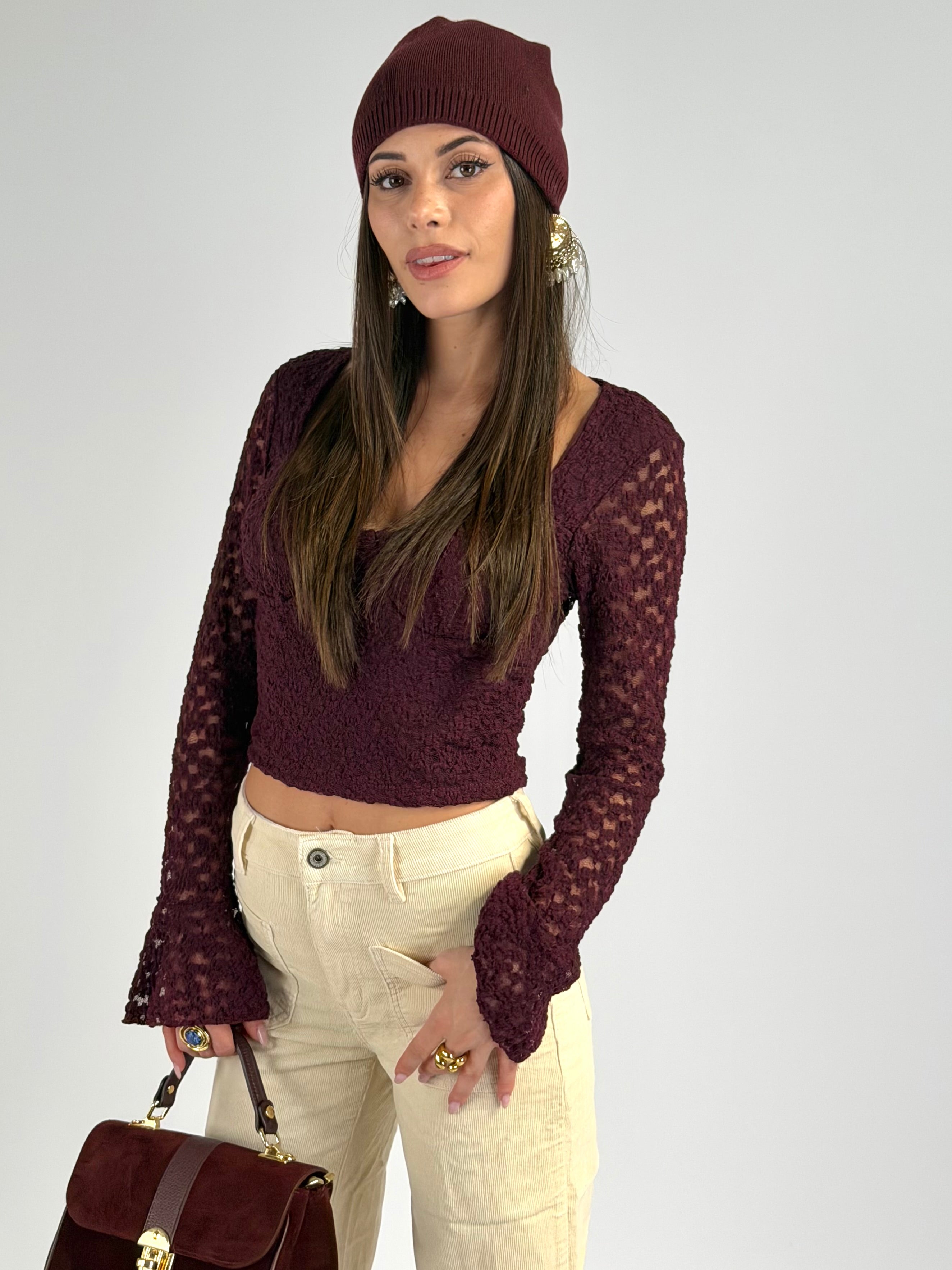 Maglia Lavinia bordeaux