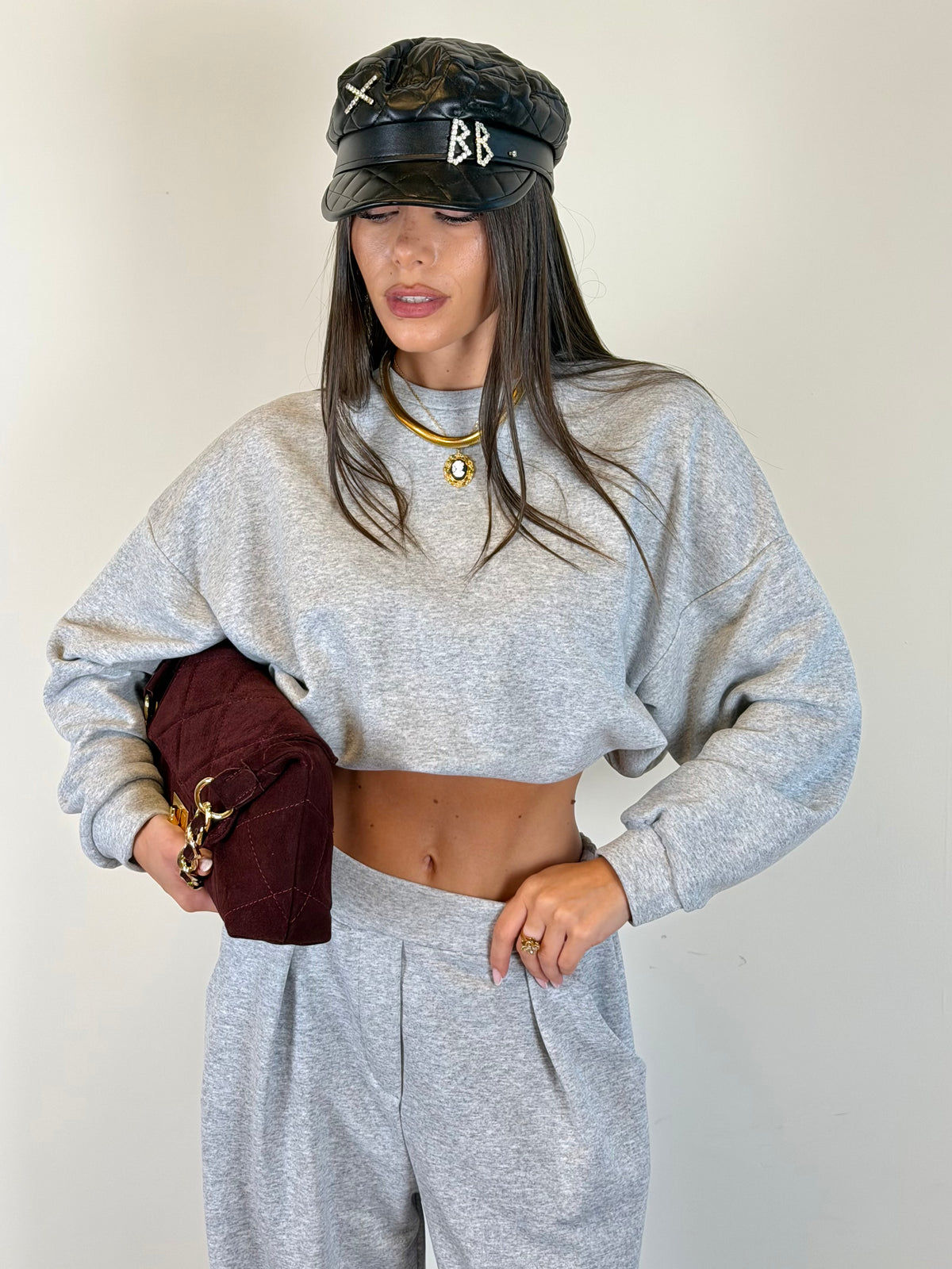 Felpa tuta Funny grigio