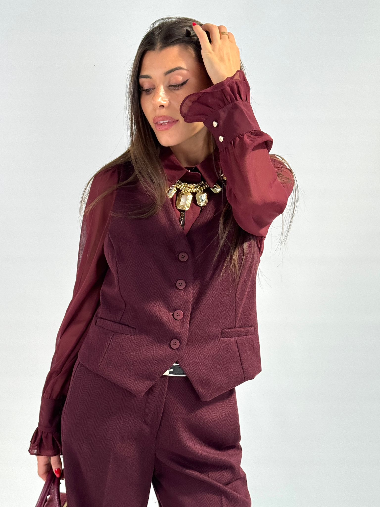 Completo Svezia bordeaux