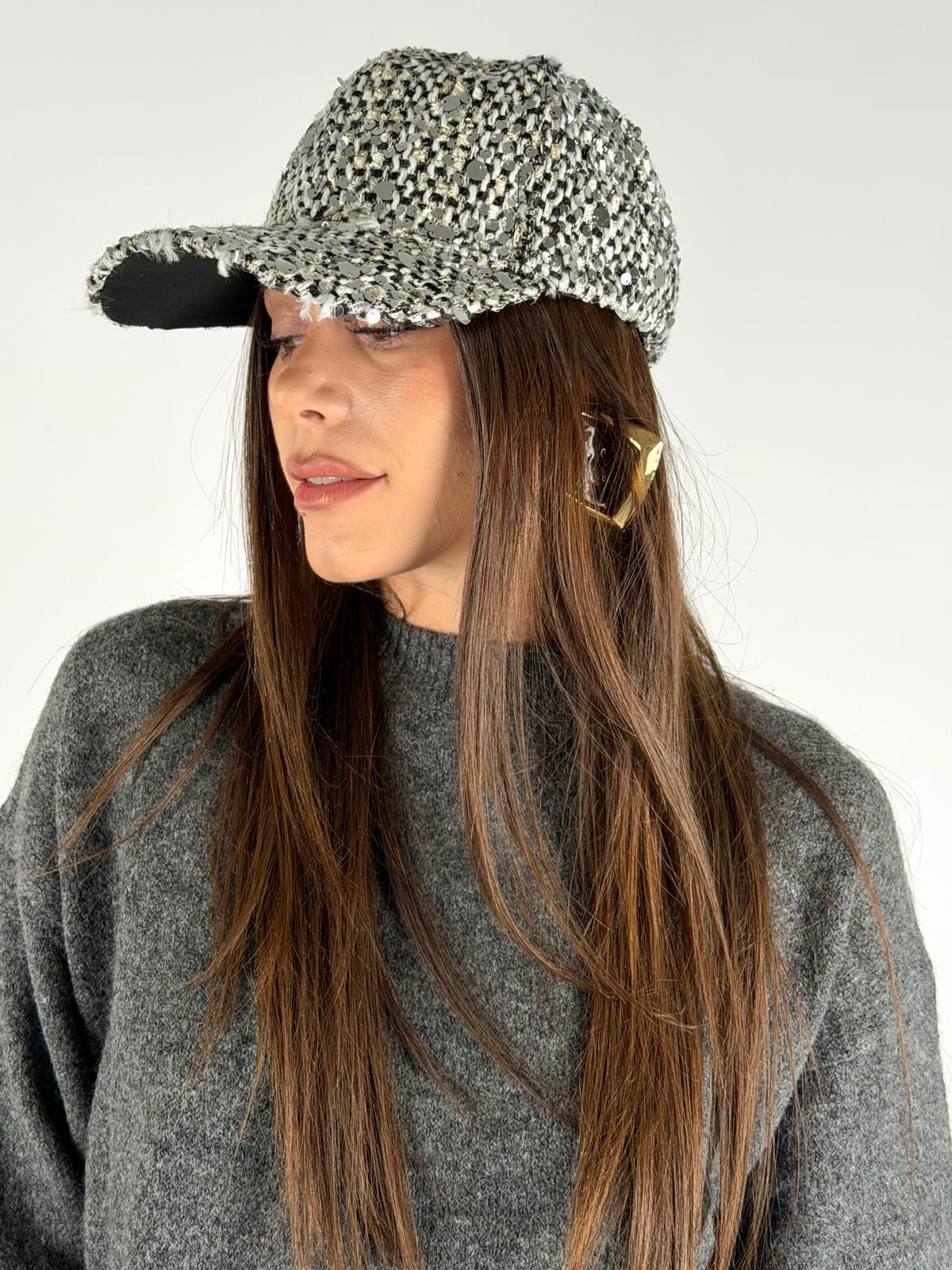 Capello visiera paillettes