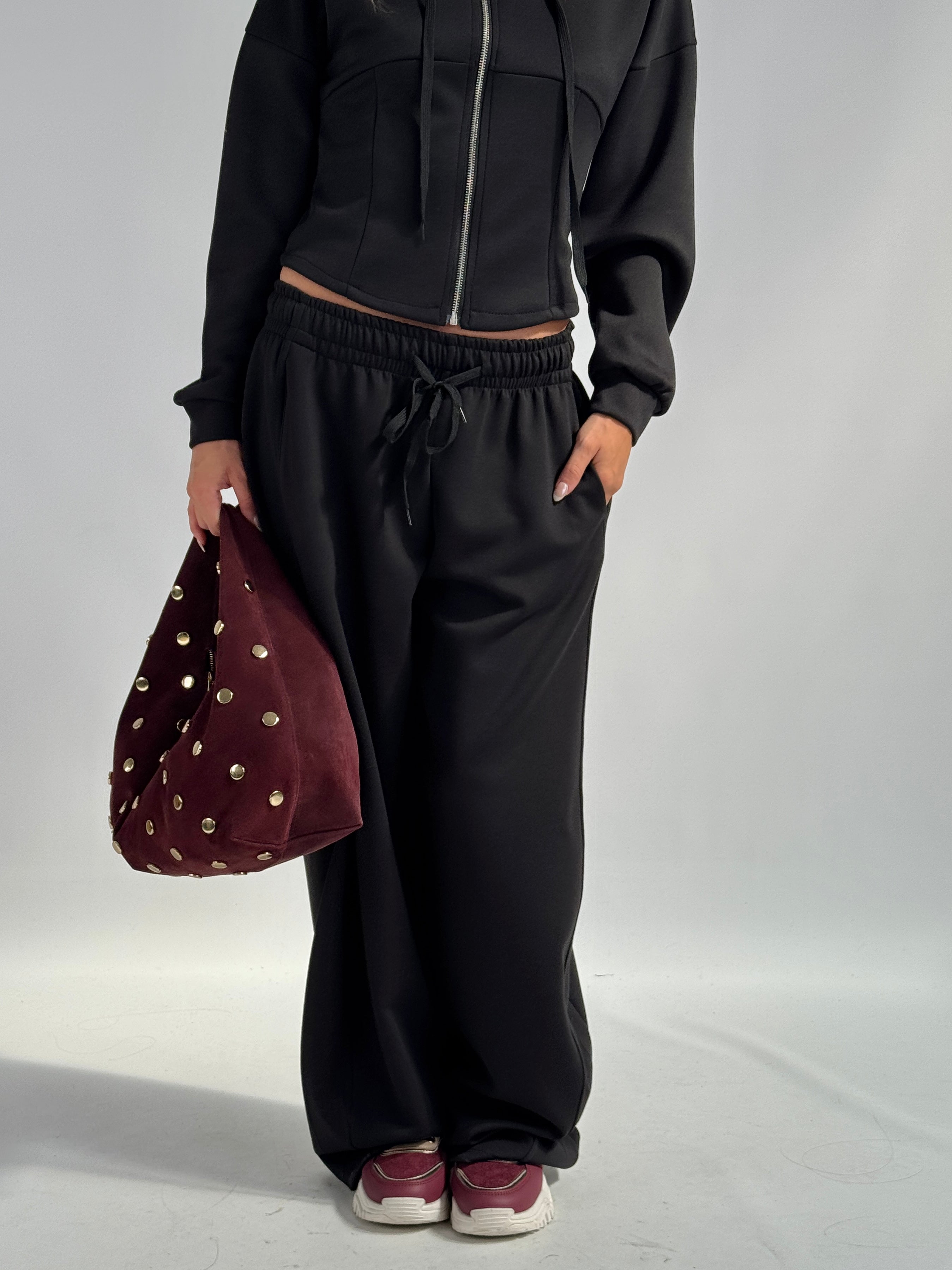 Pantalone tuta sportiva Iside nera