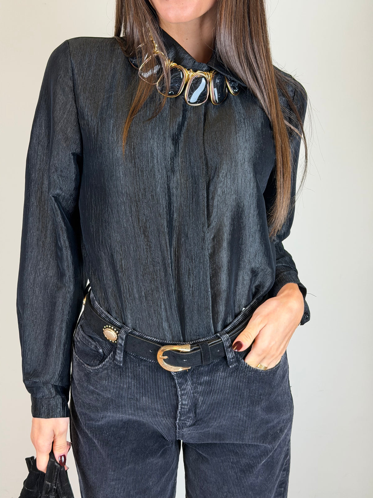 Camicia Loren nera