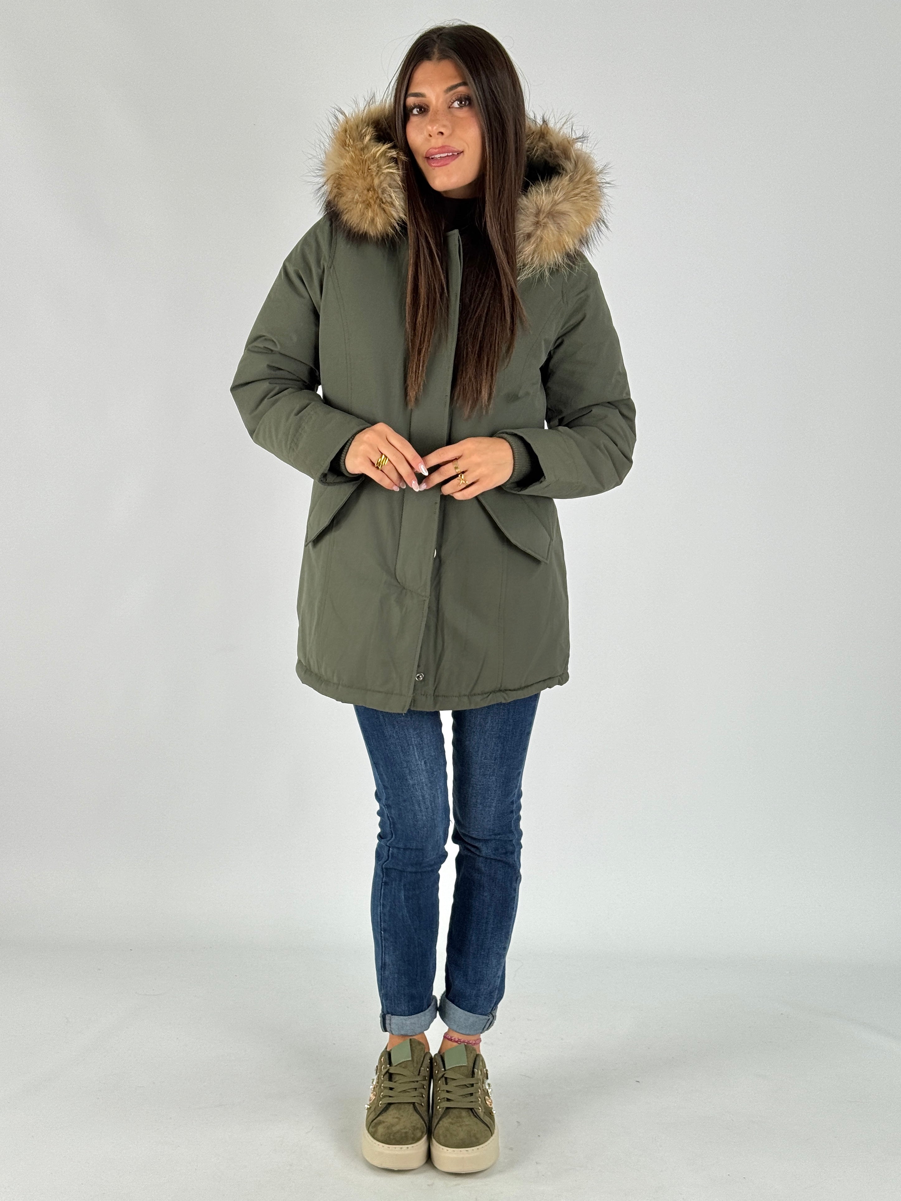 Giaccone Parka verde