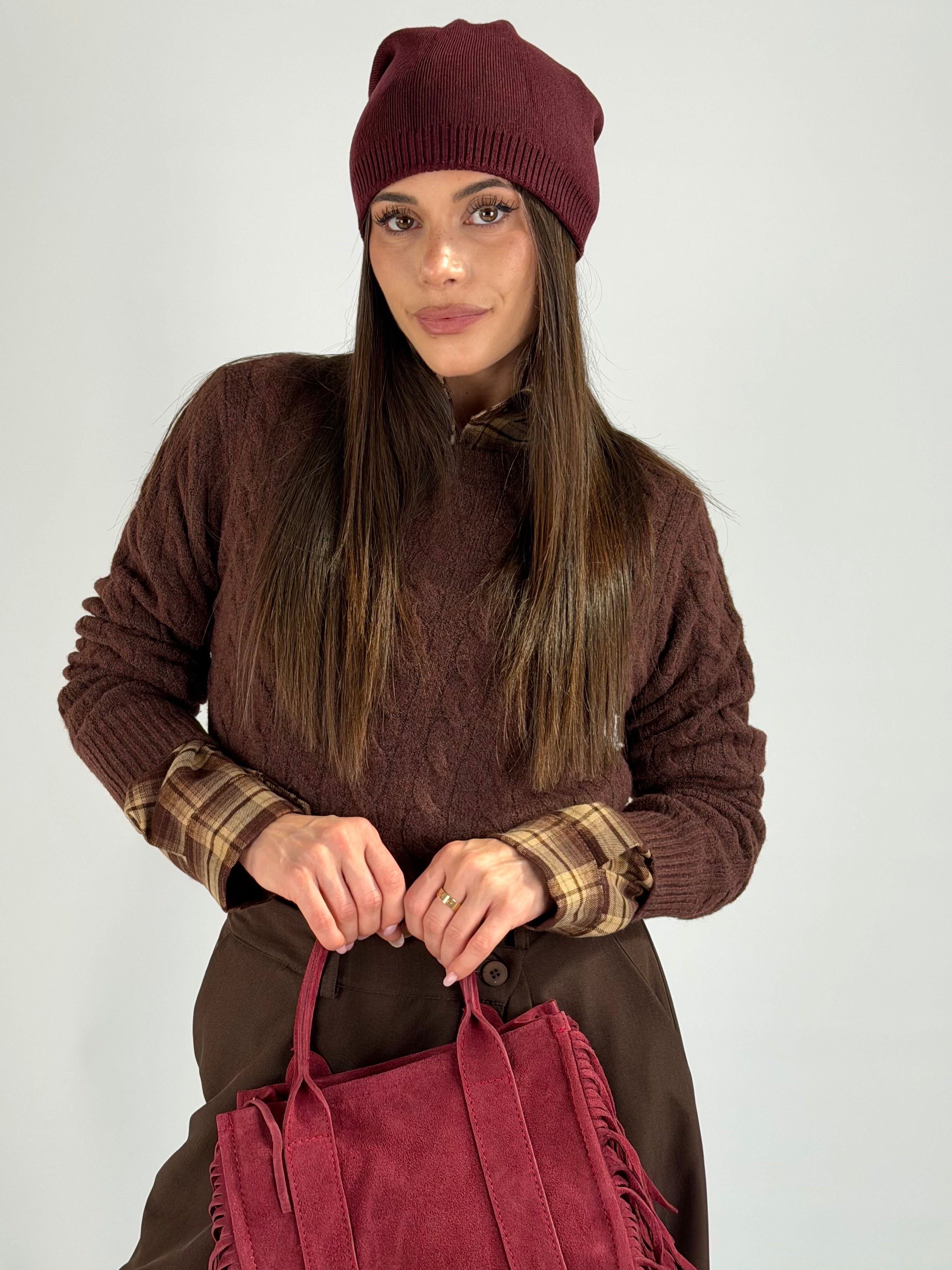 Maglione treccia Delia moro