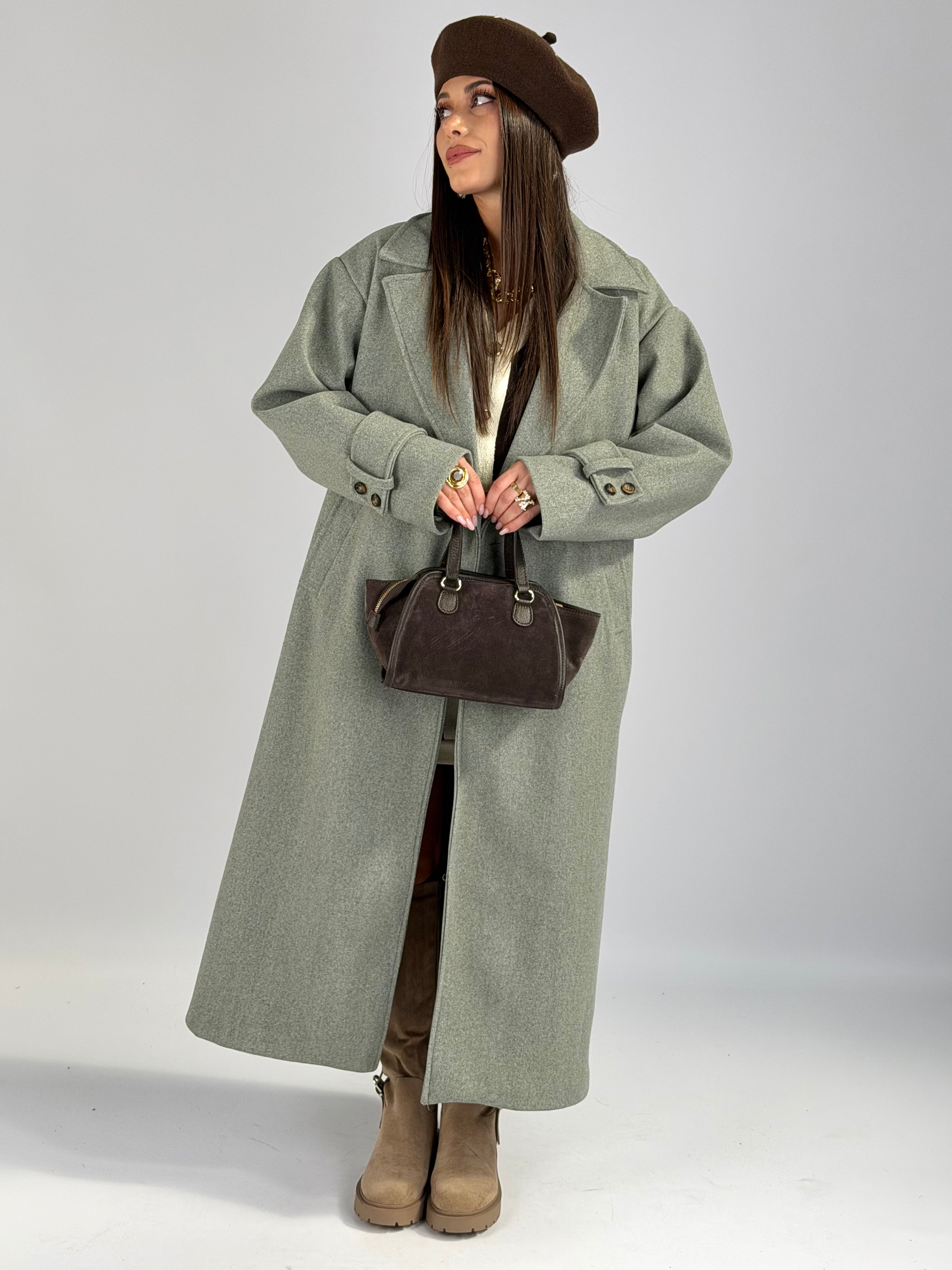 Maxi cappotto ASIA verde