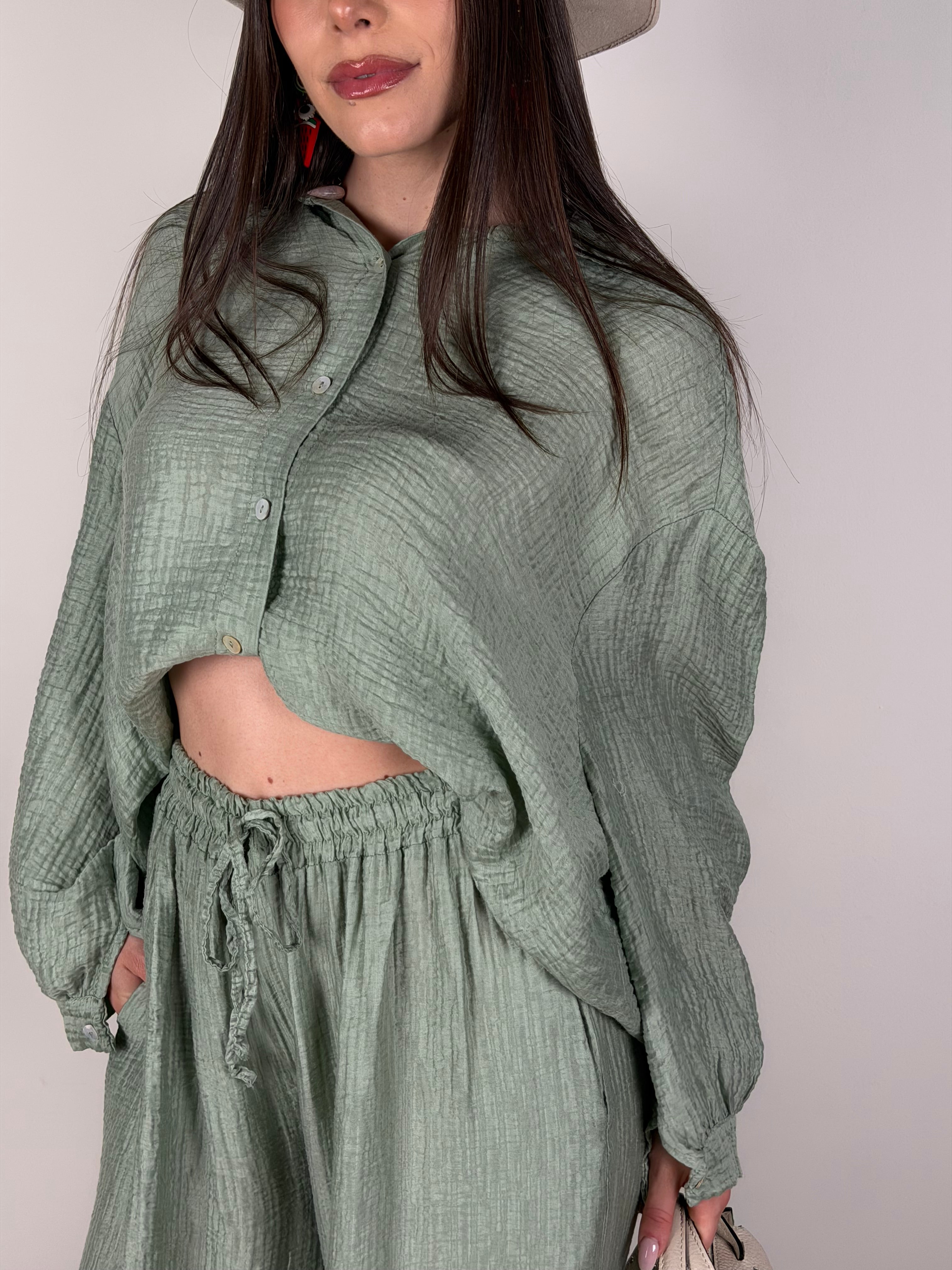 Camicia completo Sweet verde