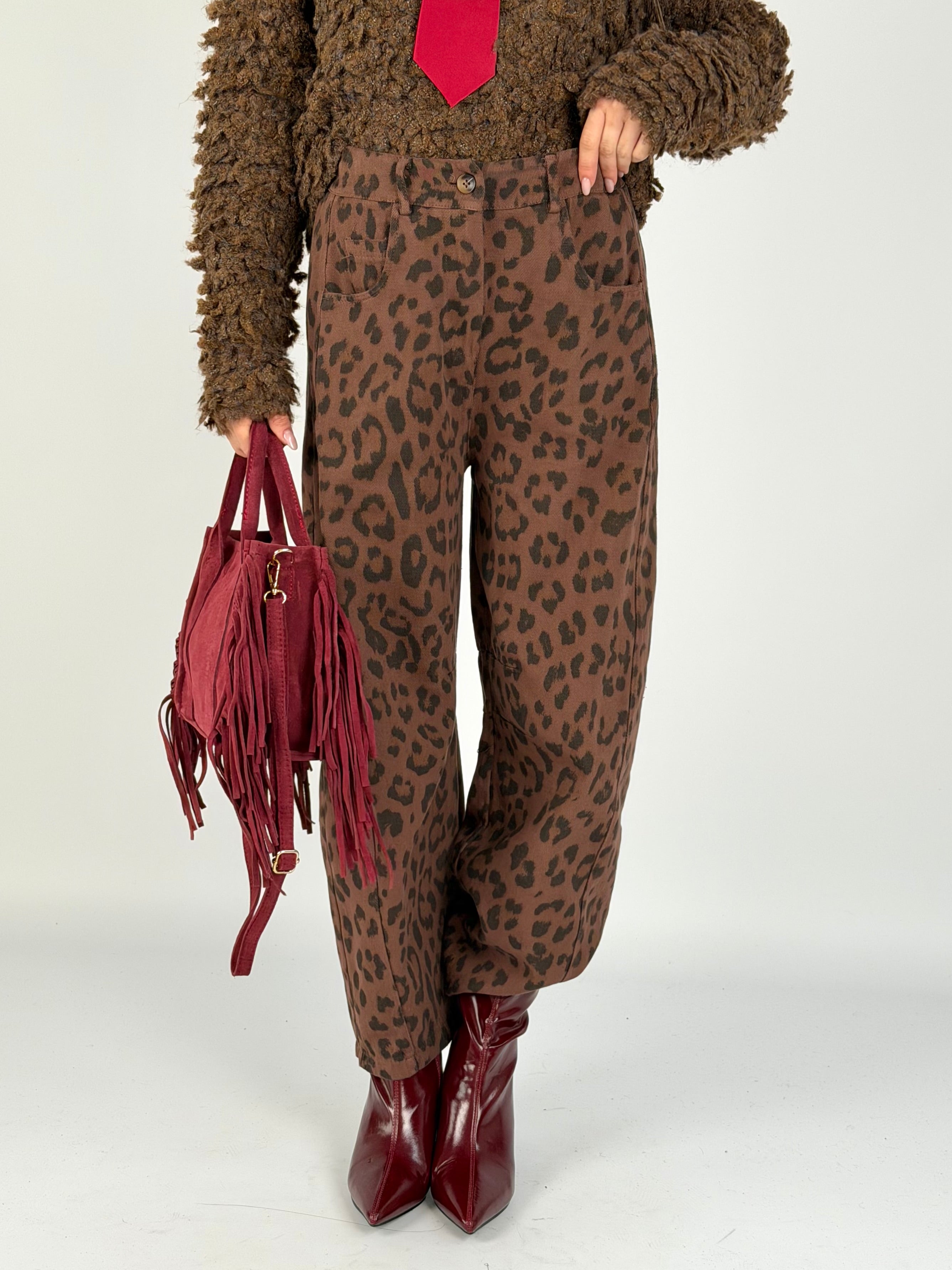 Pantalone Leopard moro