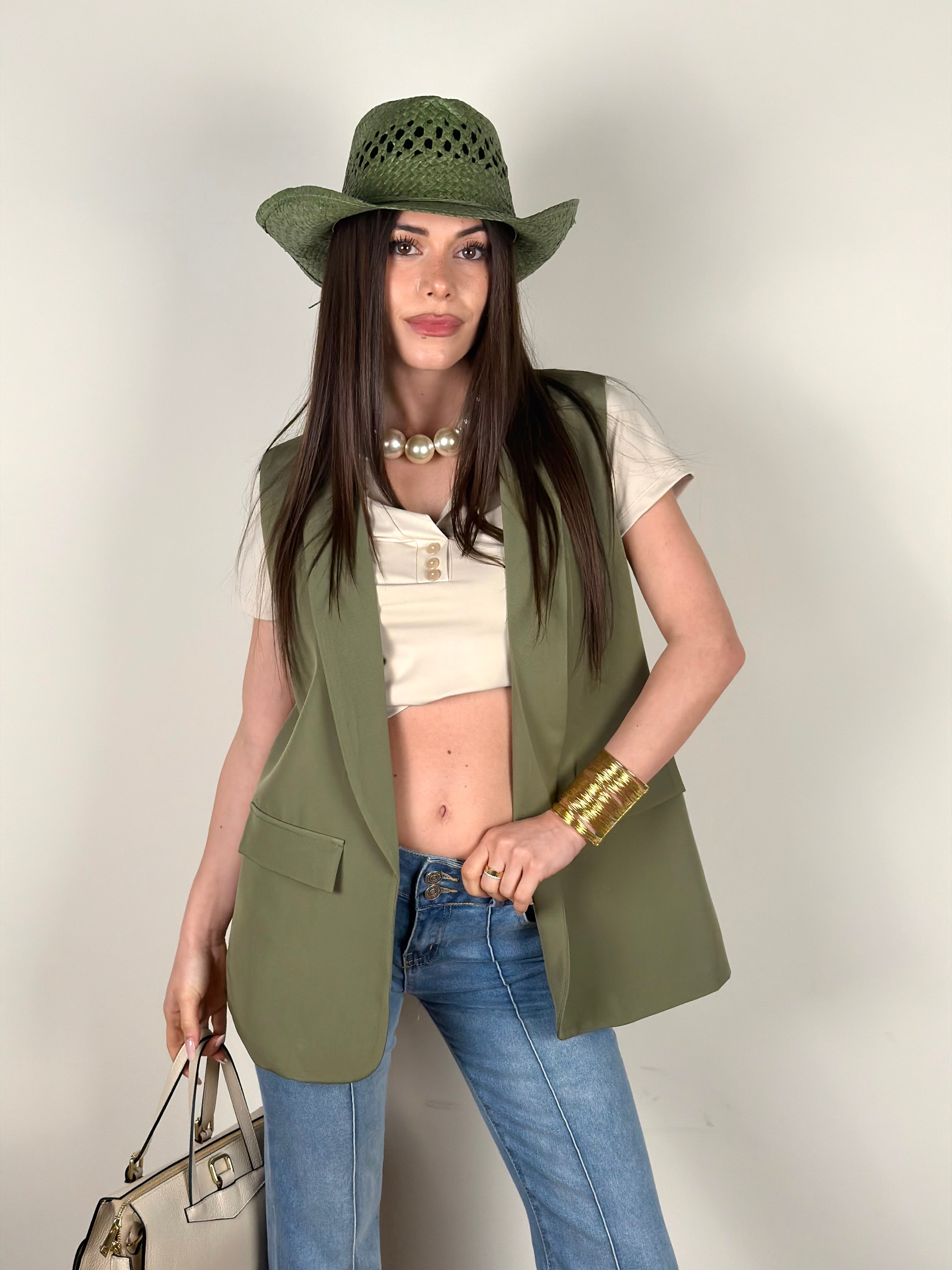 Gilet Sasha verde