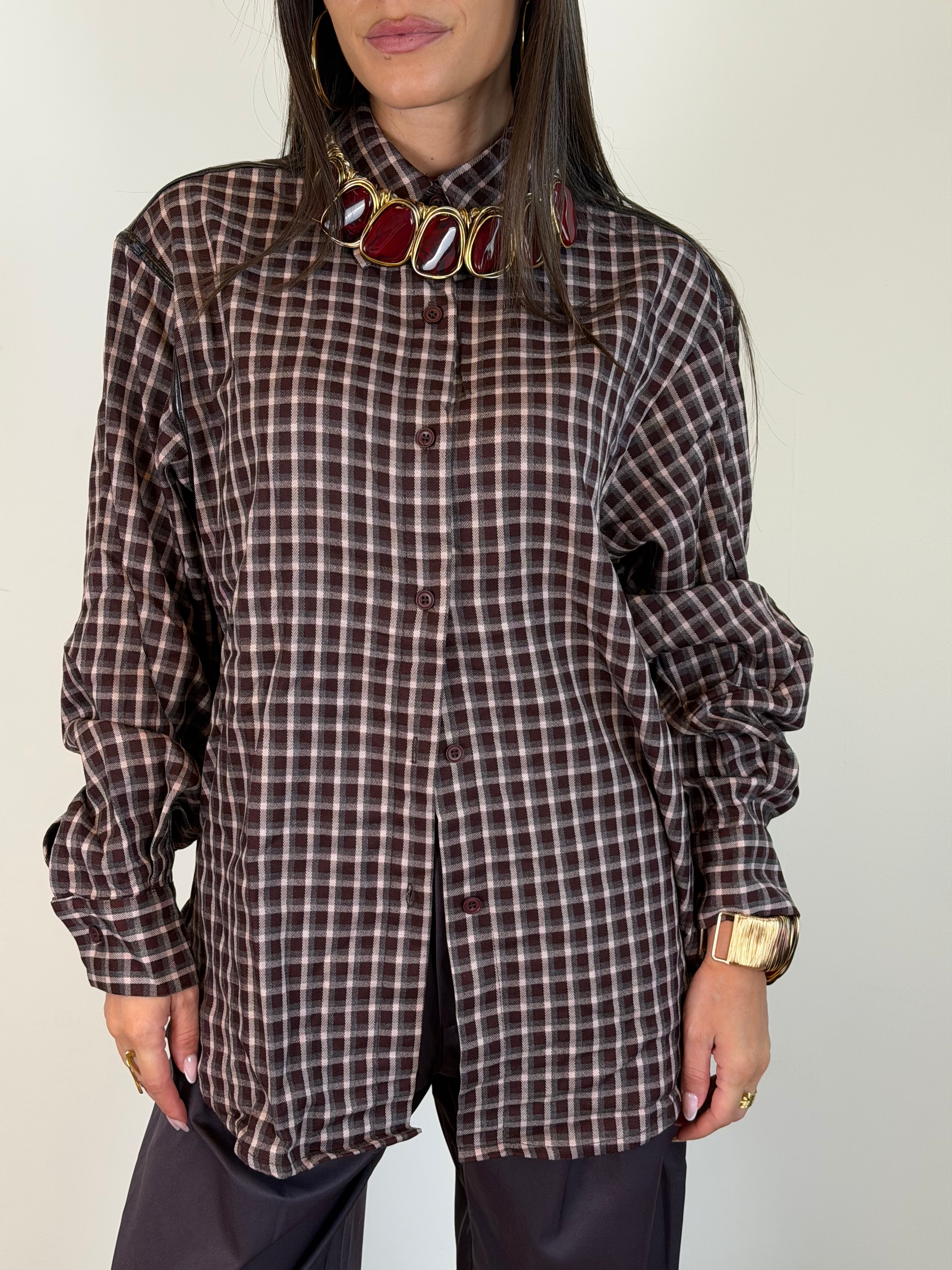 Camicia Monaco bordeaux