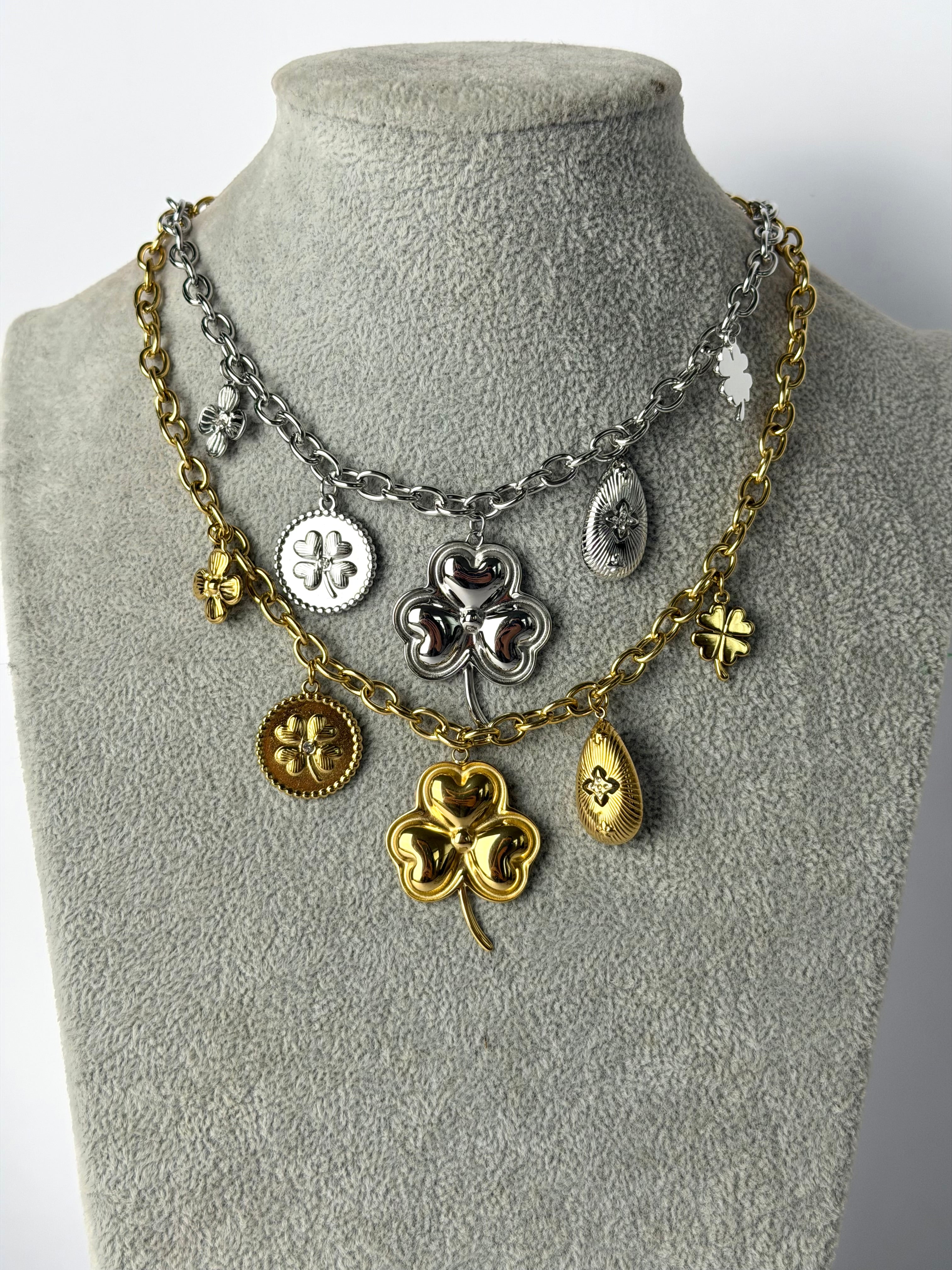 Collana portafortuna con charme- 2 colori