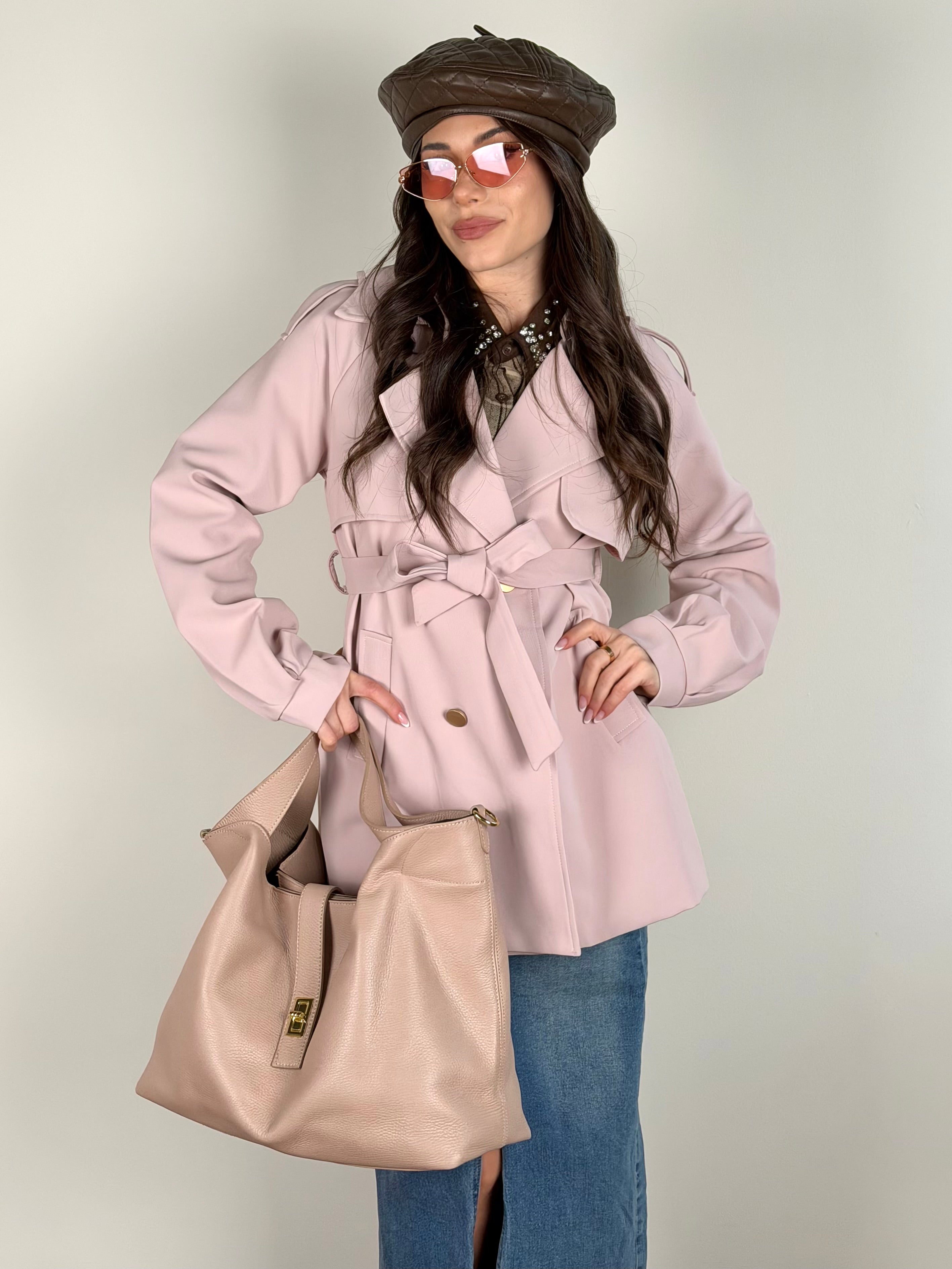 Trench Morgan rosa