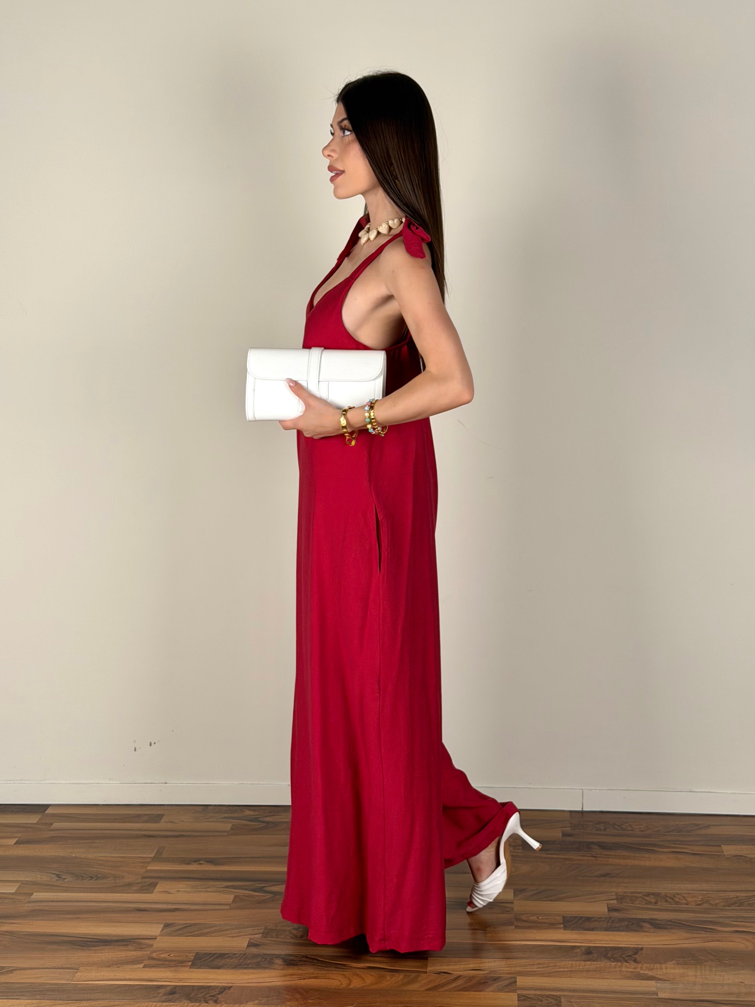 Tuta Jasmine bordeaux