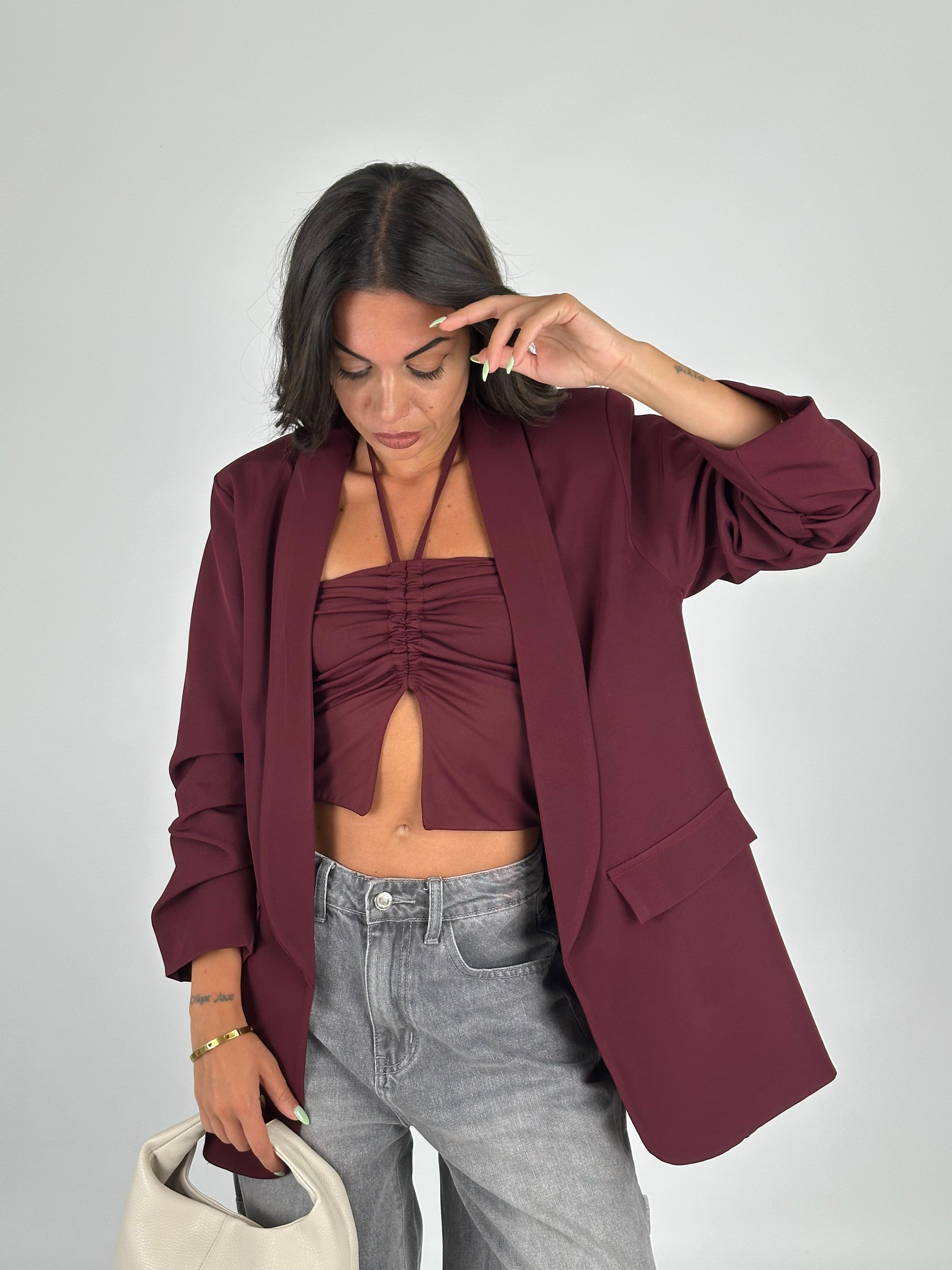 Giacca Mon Amour bordeaux