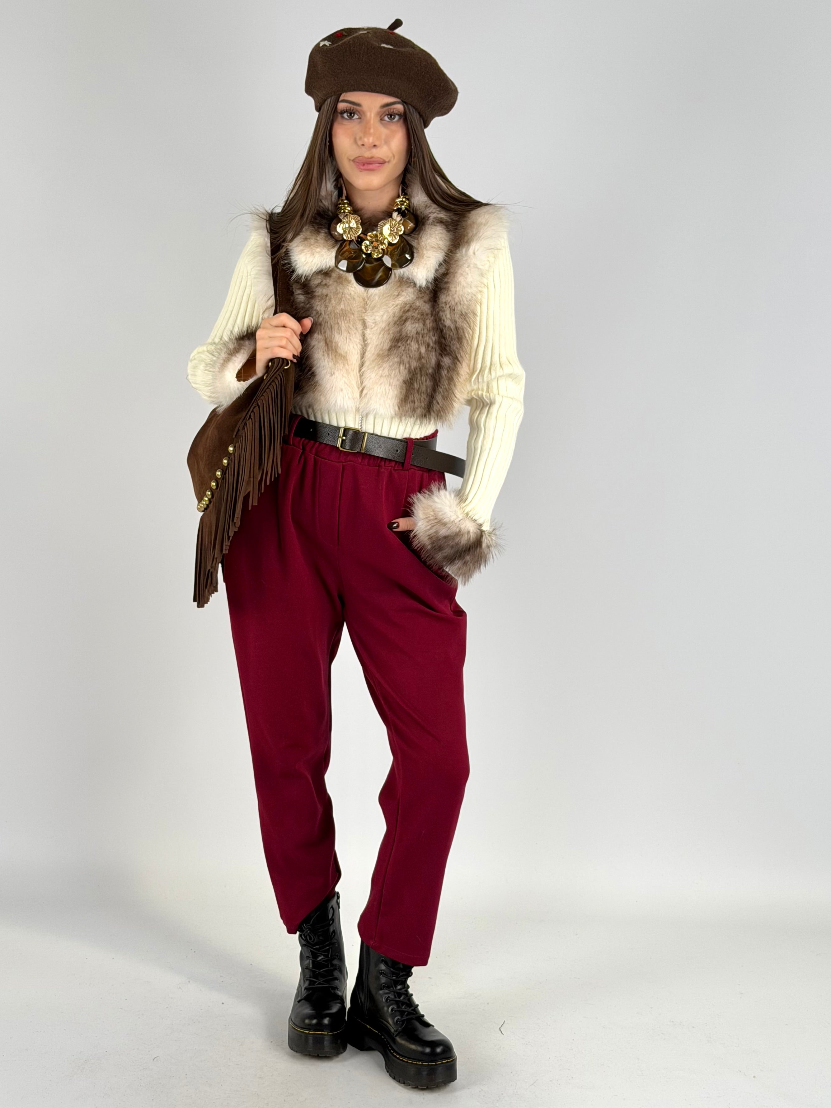 Pantalone Bangkok bordeaux