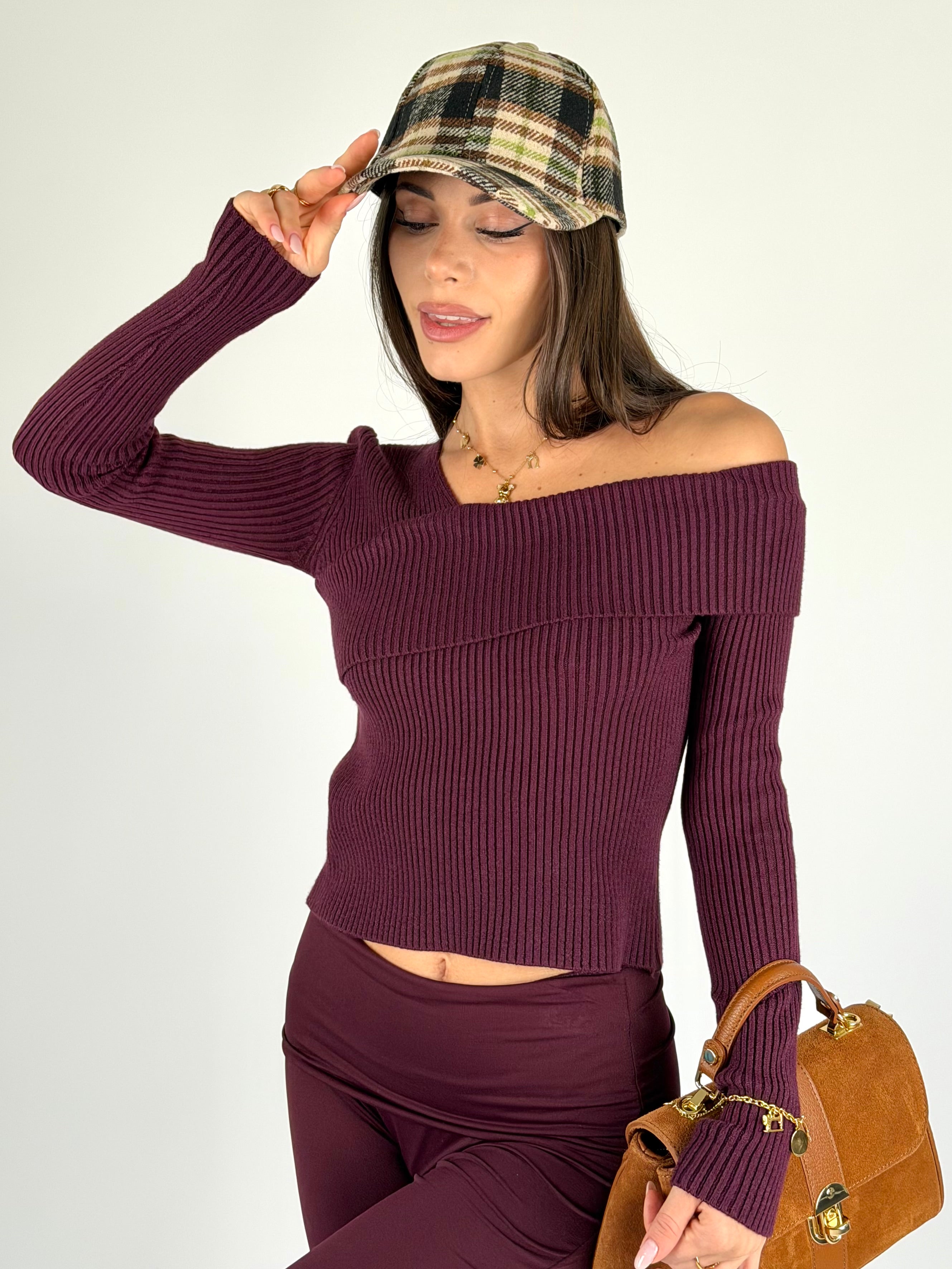 Maglia Romance bordeaux