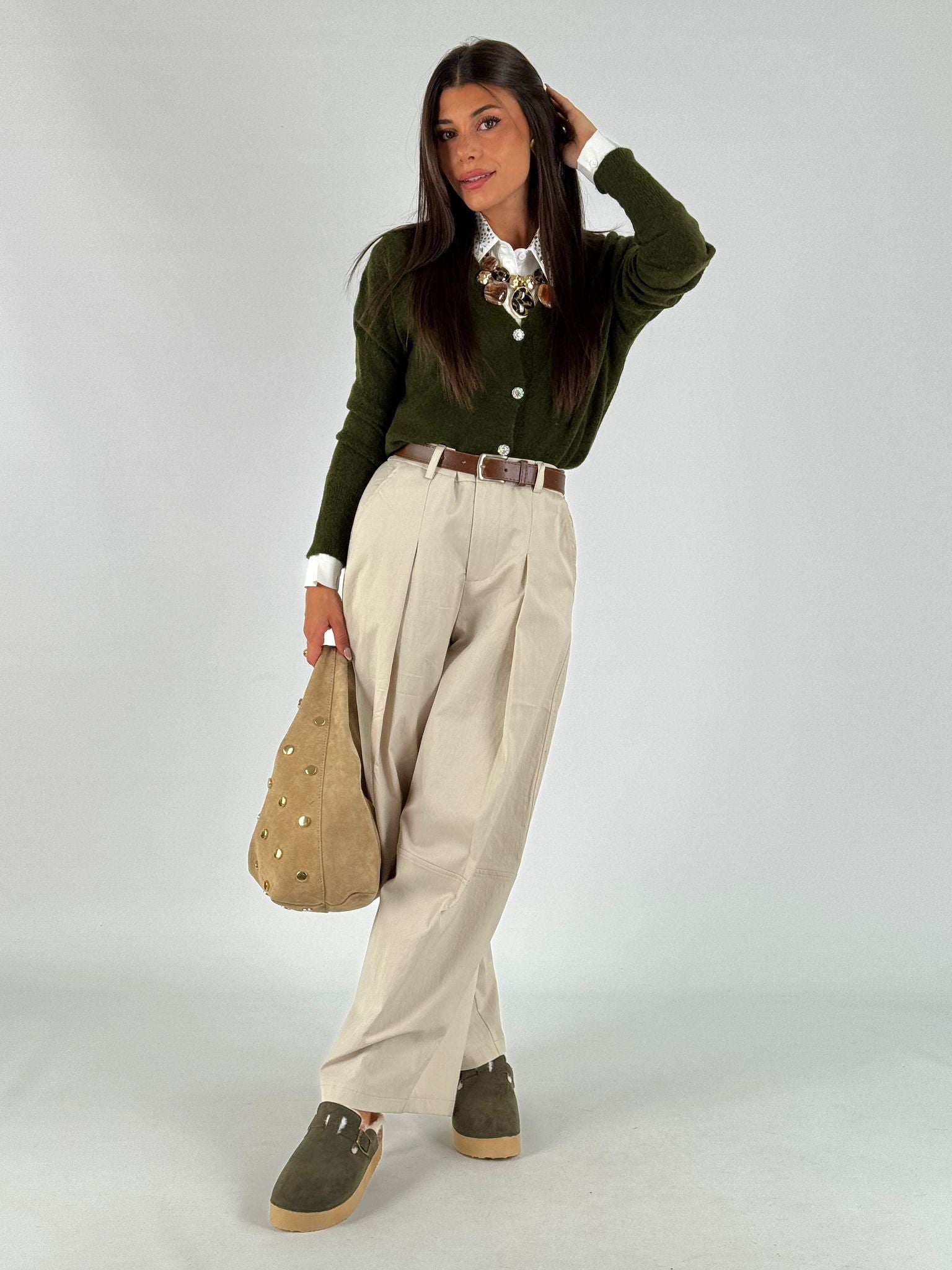 Pantalone Balloon Lisa beige