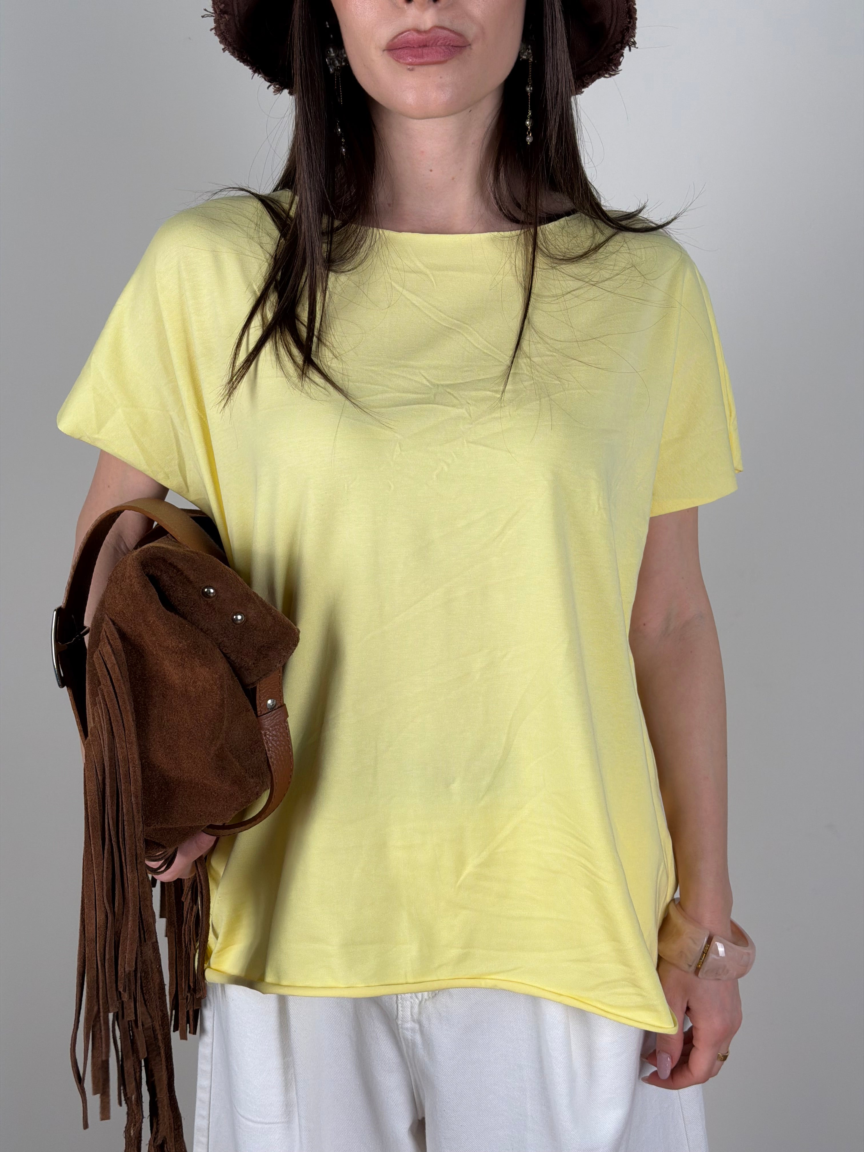 T-shirt Olivia gialla