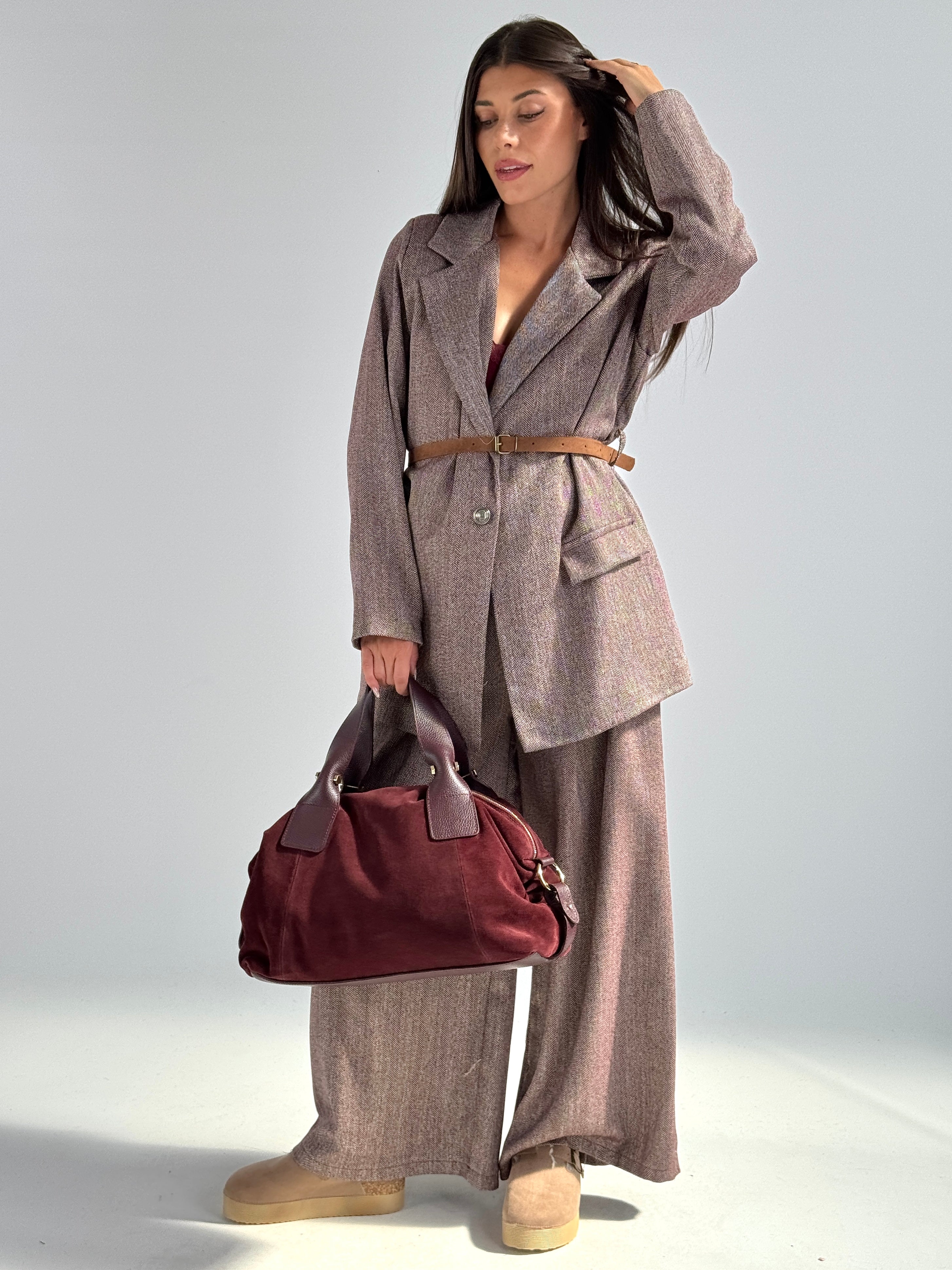 Giacca completo Mary bordeaux