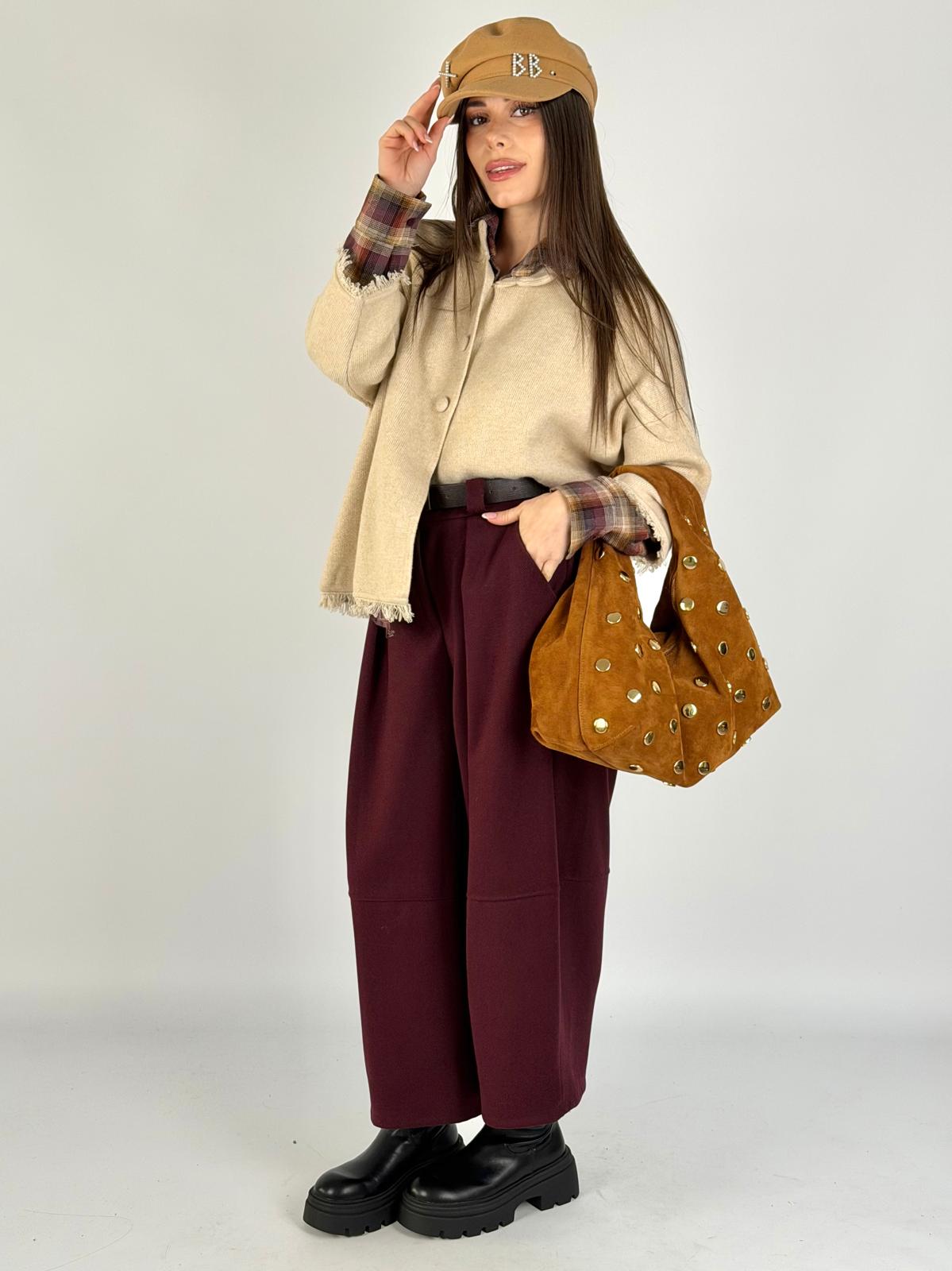 Pantalone Mulan bordeaux