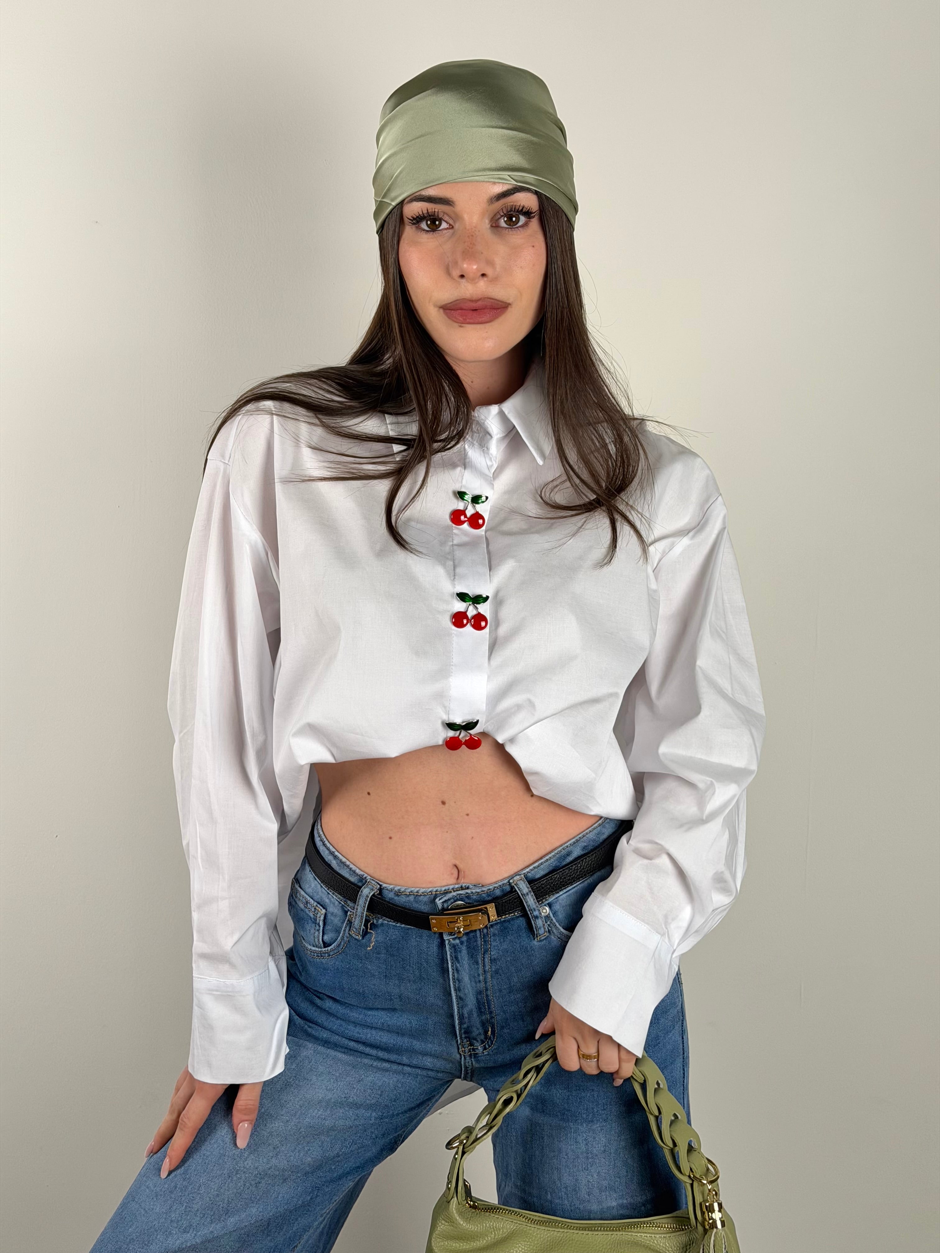 Camicia spille cherry