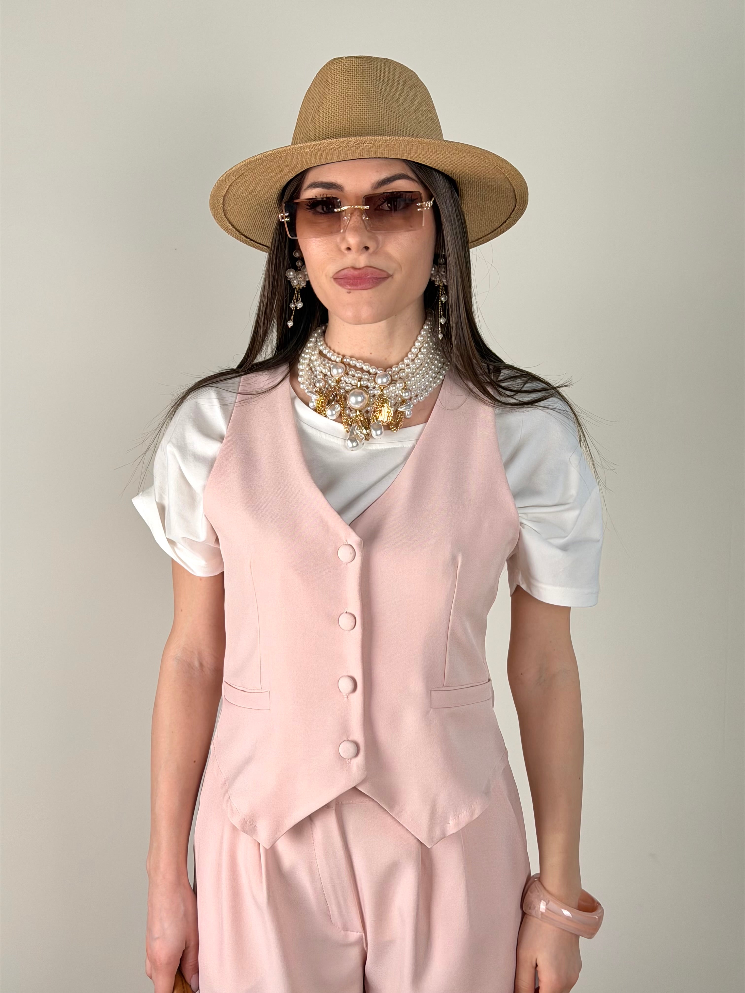 Gilet Luxe rosa